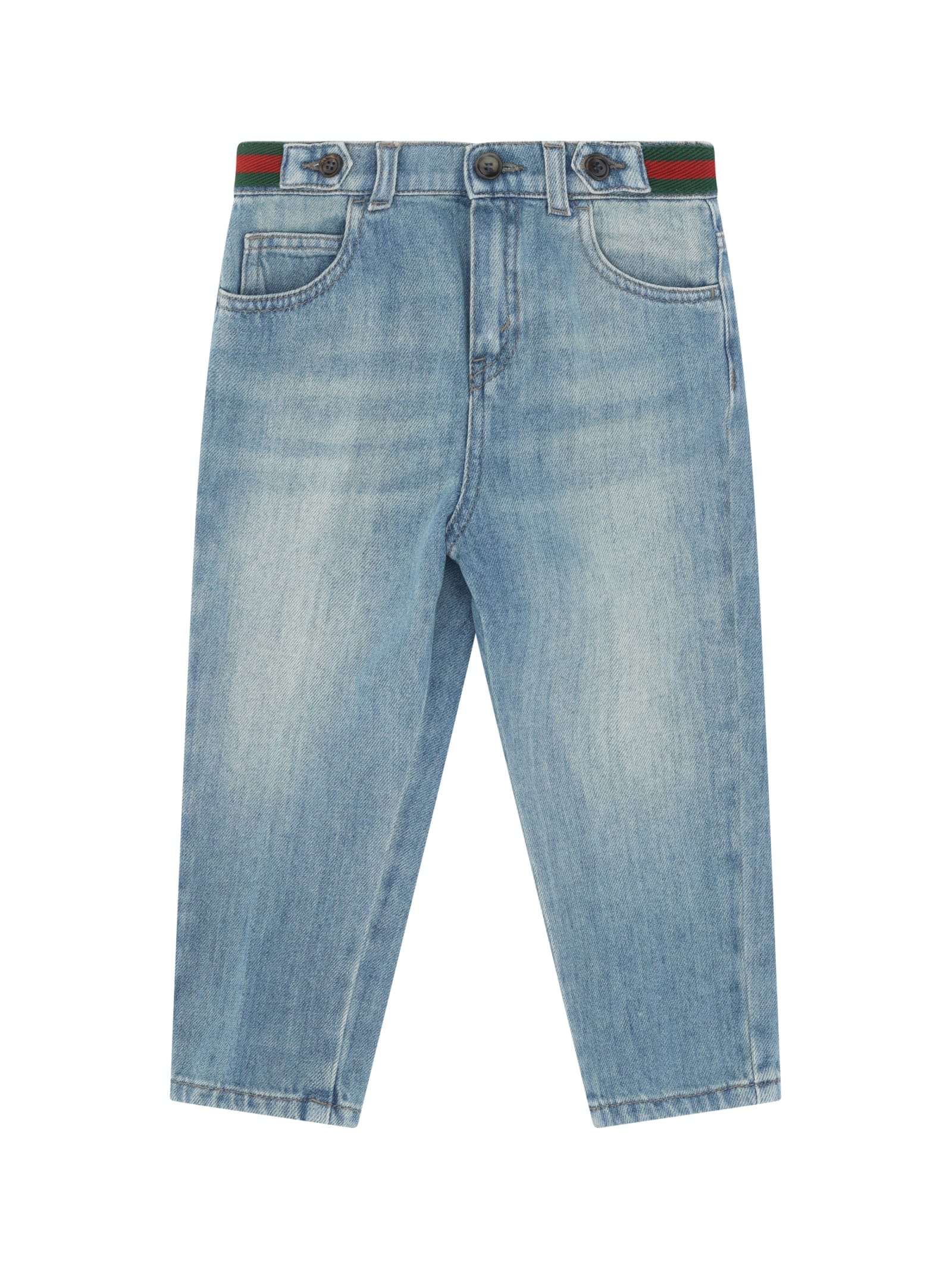 Gucci Kids' Jeans For Boy In Blue