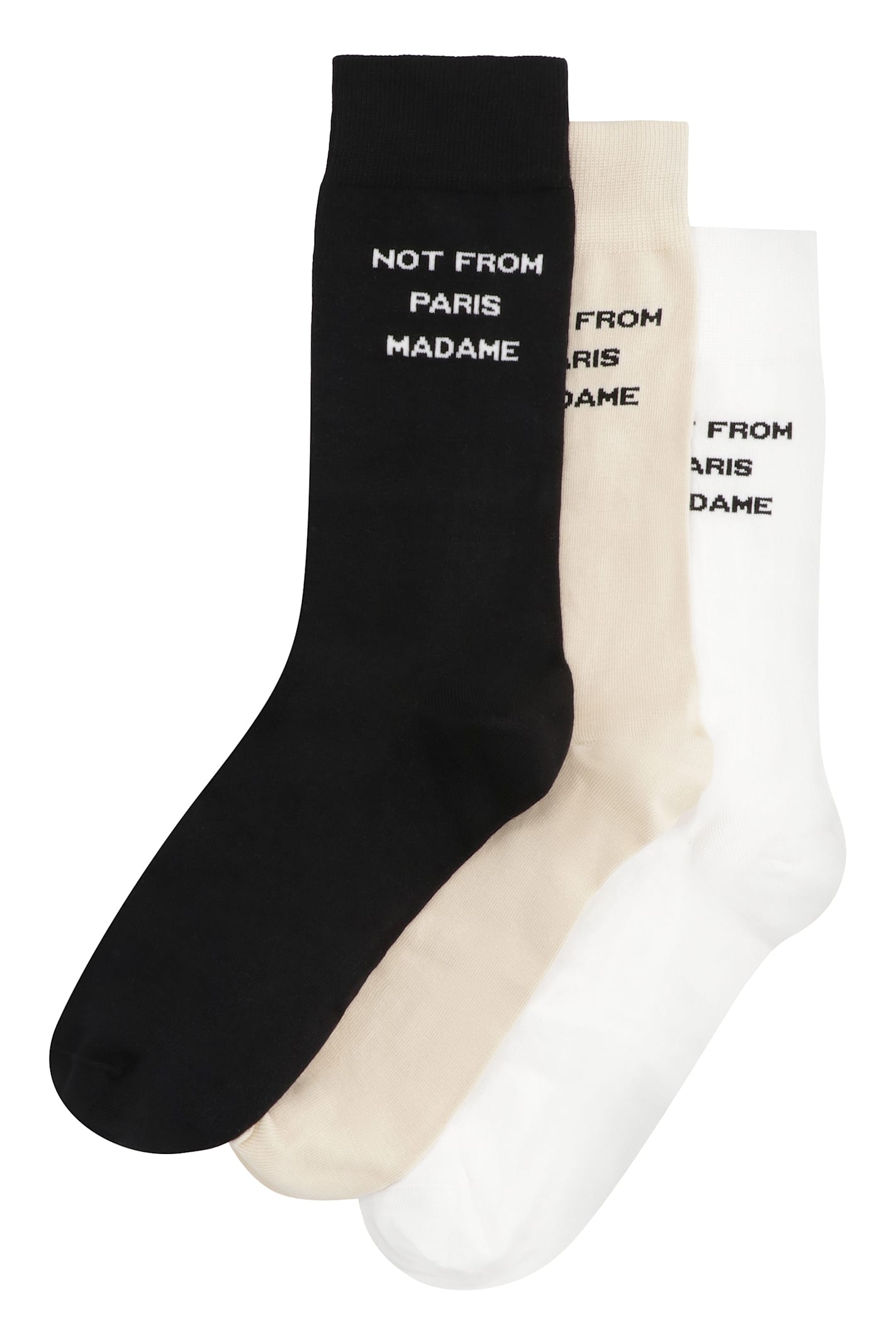 Drôle De Monsieur Socks Set With Logo In Multicolor