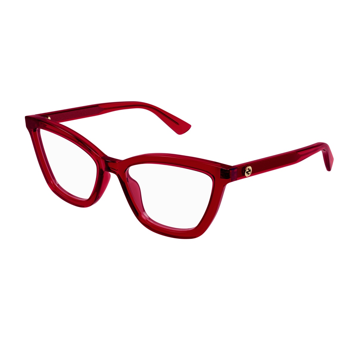 Gucci Gg1686o Linea Gg Logo 009 Red Trasparente Glasses In Red
