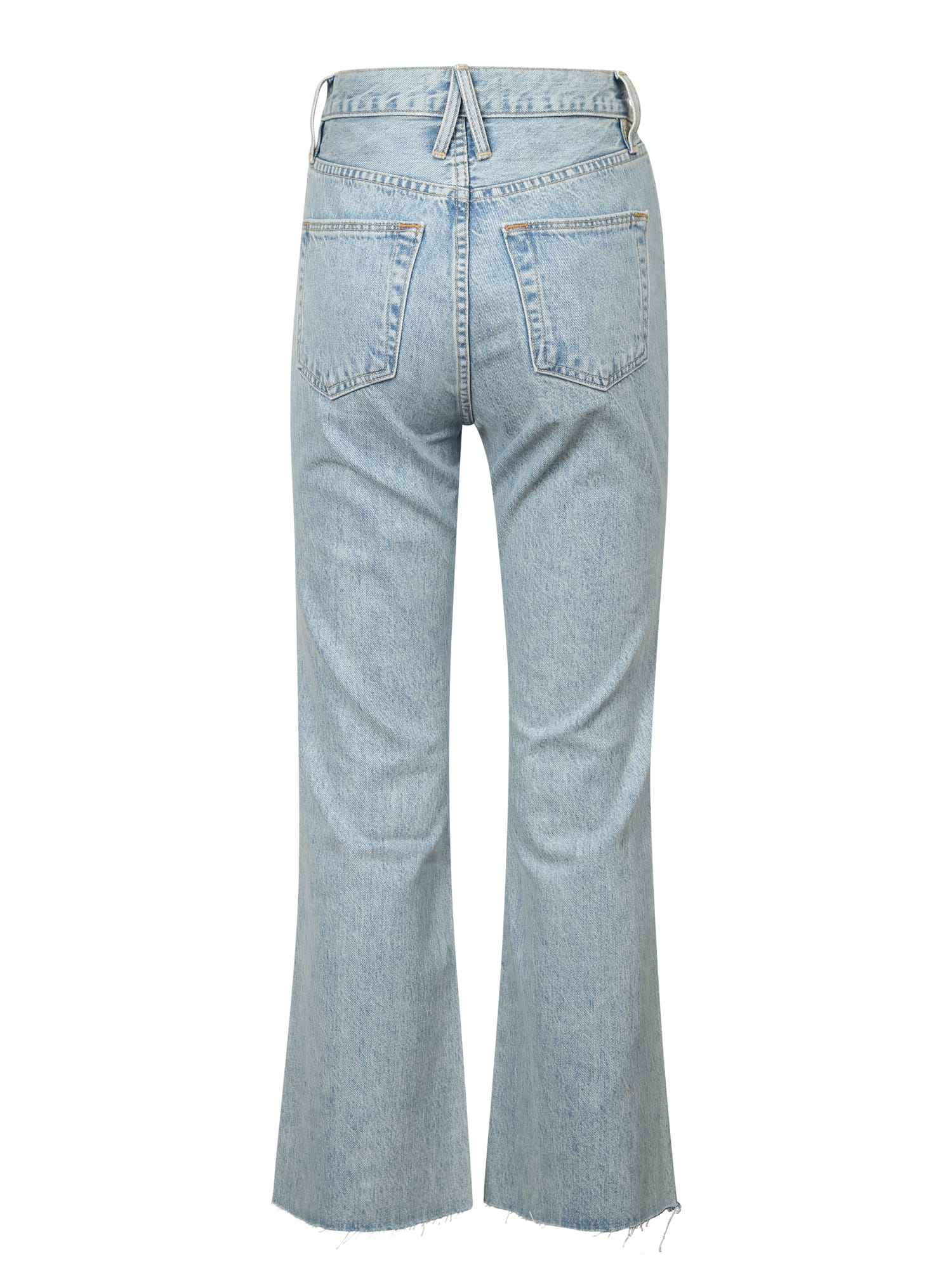 Shop Slvrlake Flared Crop Jeans Frankie In Blue