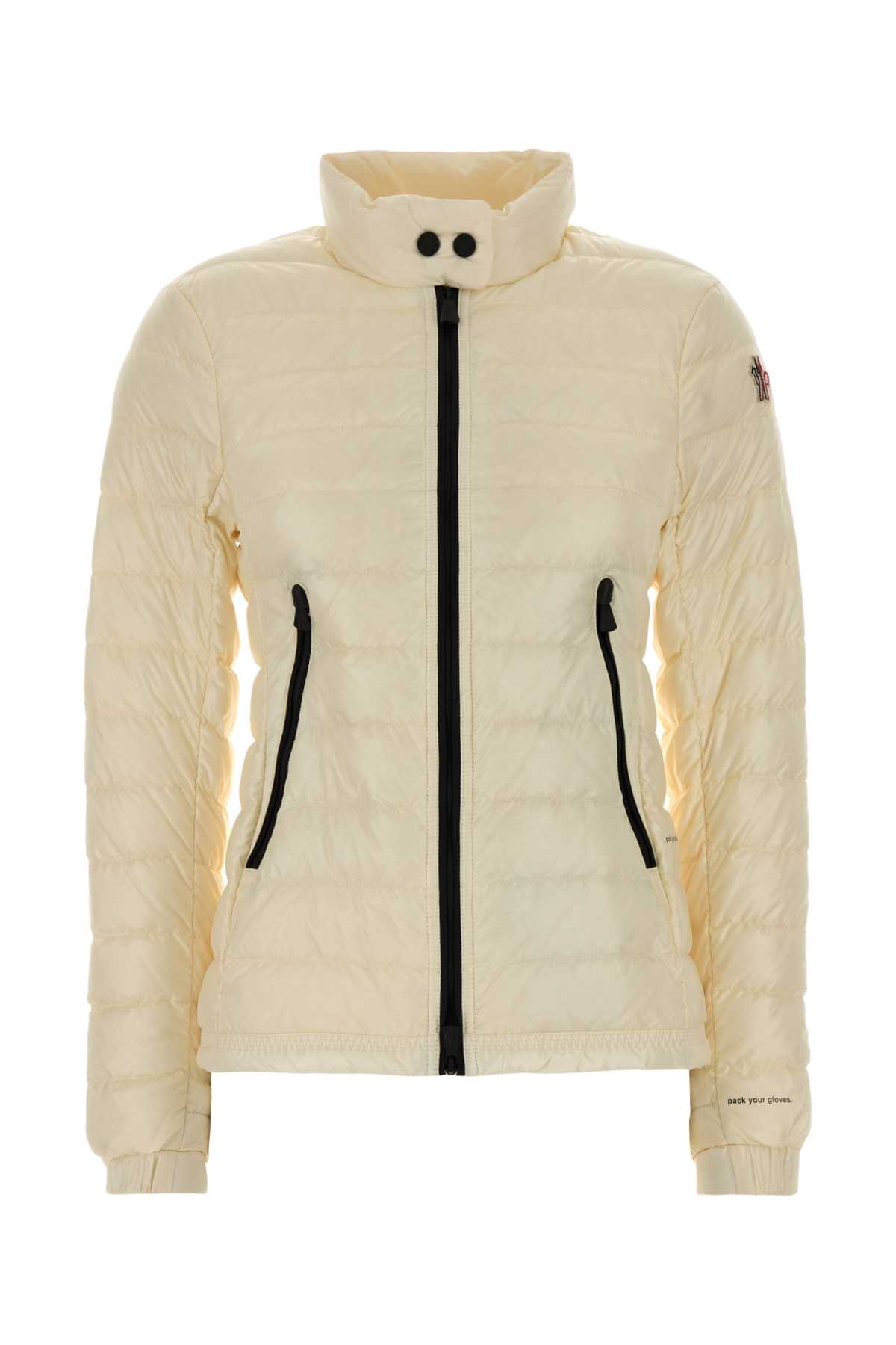 Moncler Ivory Nylon Walibi Down Jacket