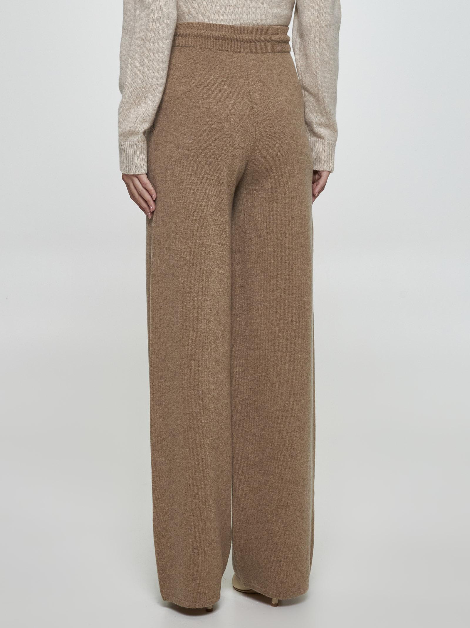 Shop Max Mara Rino Wool And Cashmere Trousers In Brown