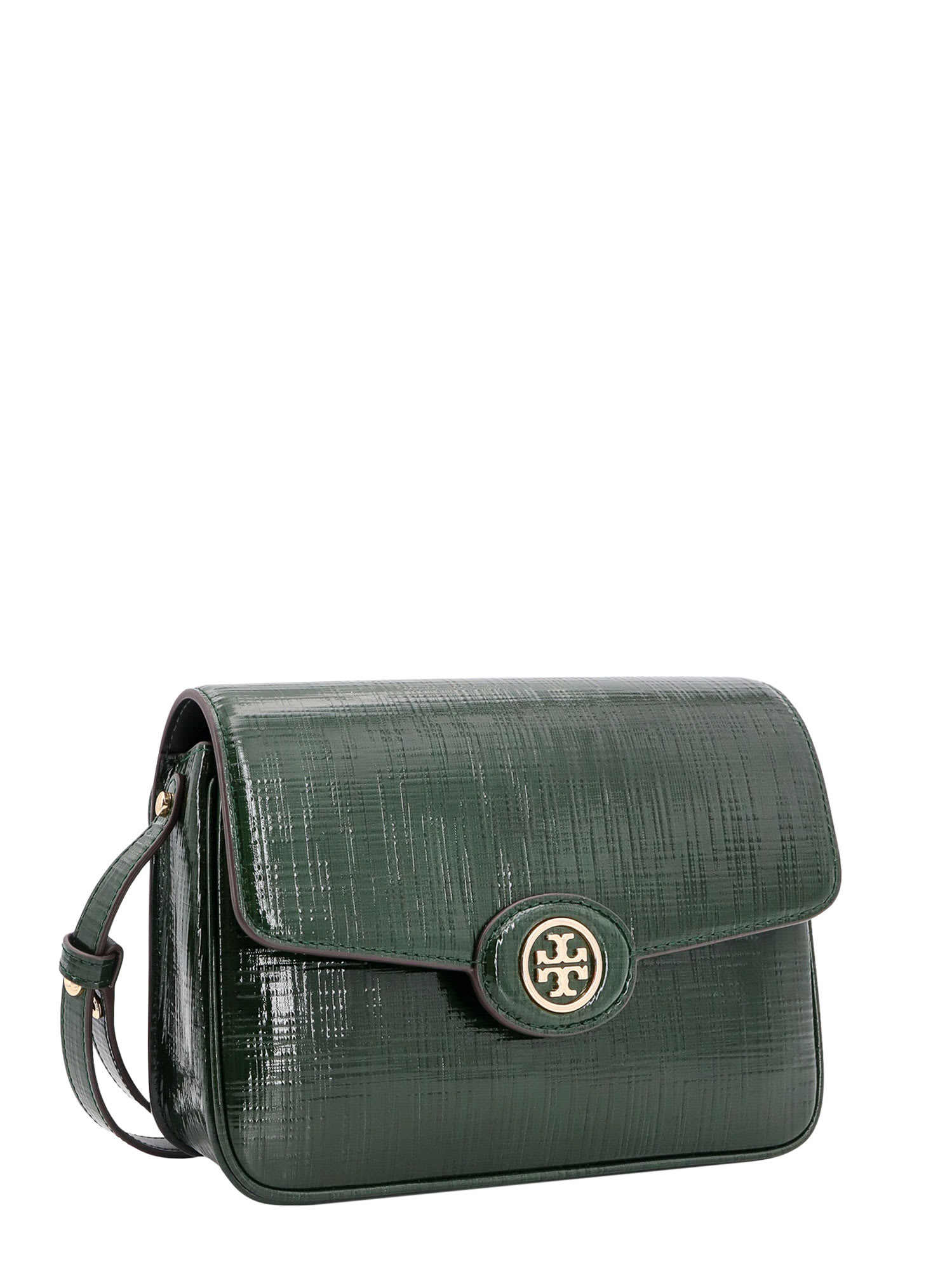 Shop Tory Burch Robinson Shoulder Bag In Green