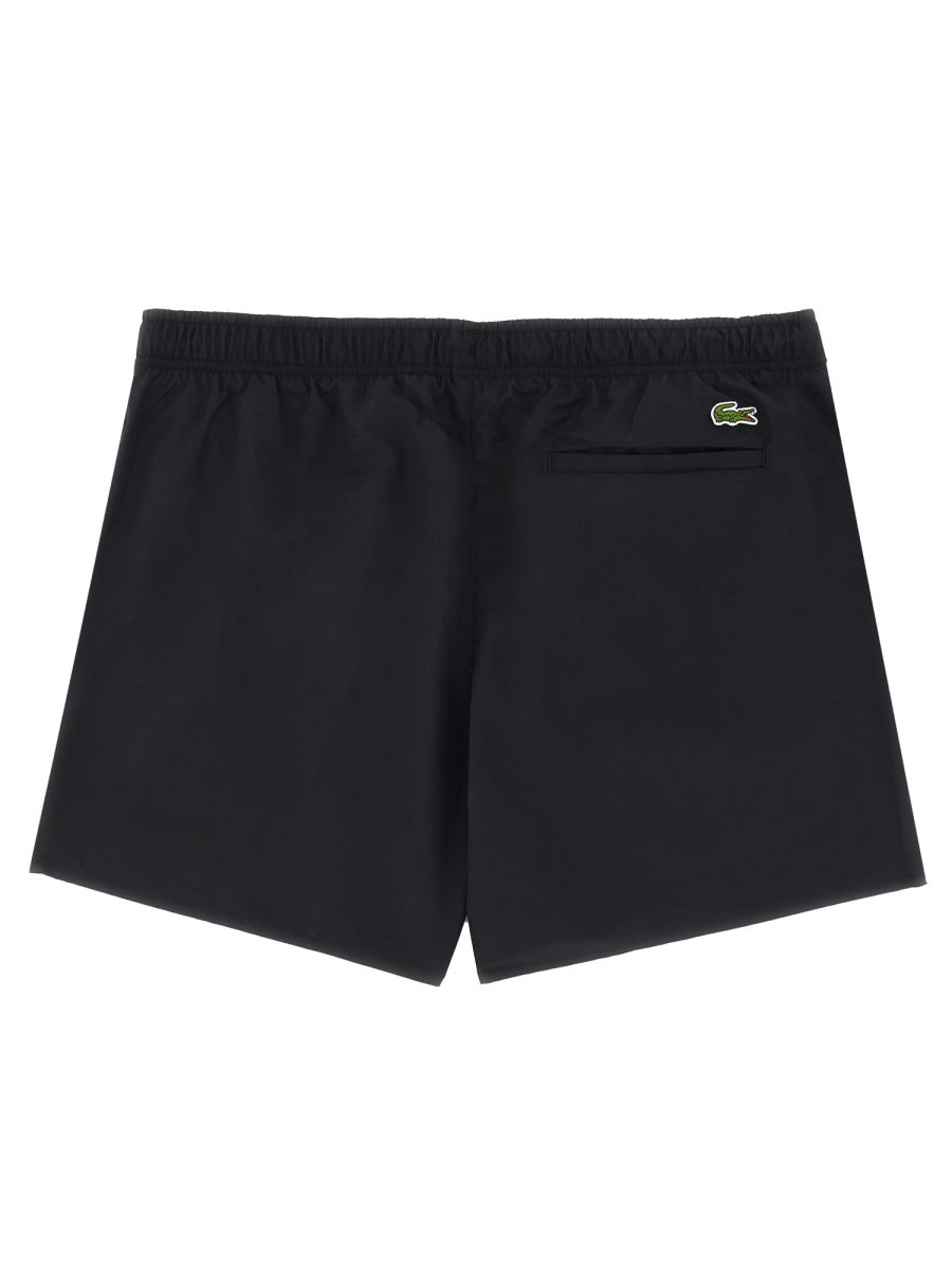 Shop Lacoste Swimsuit In Black