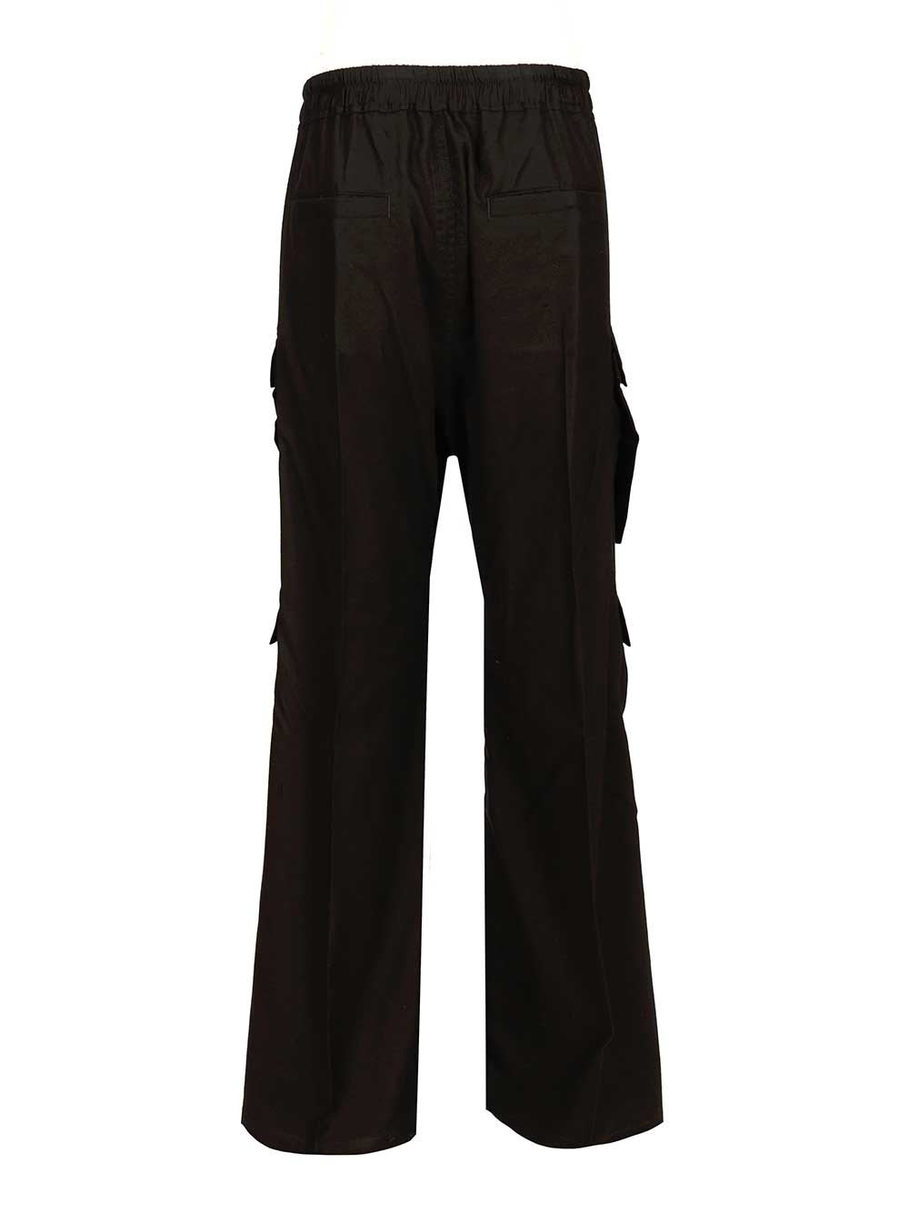 Rick Owens Black Concordians Cargobelas Cargo Pants In Black