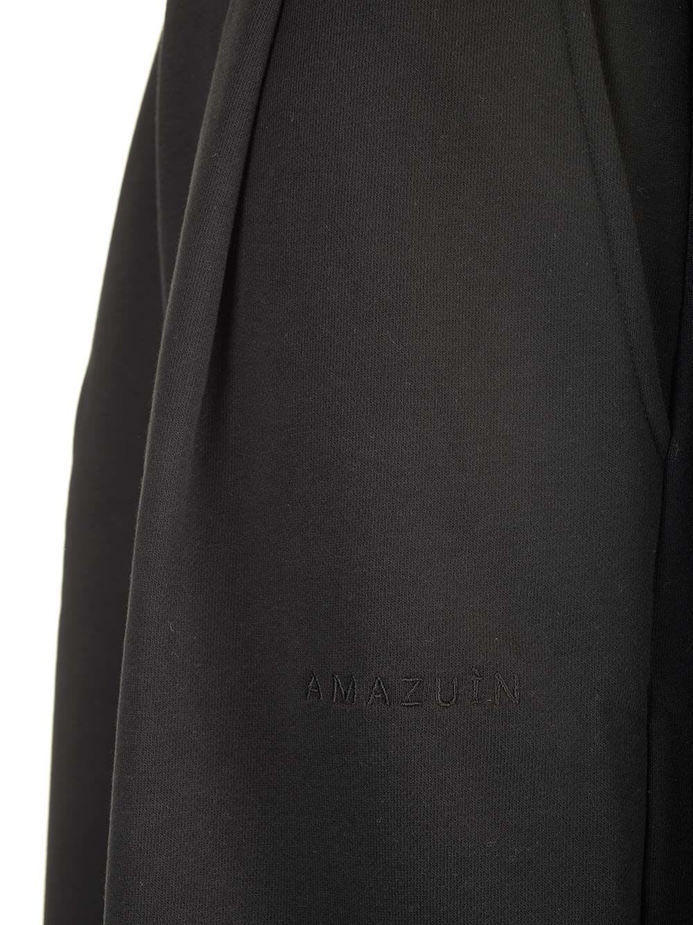 Shop Amazuìn Oxani Black Fleece Sweatpants