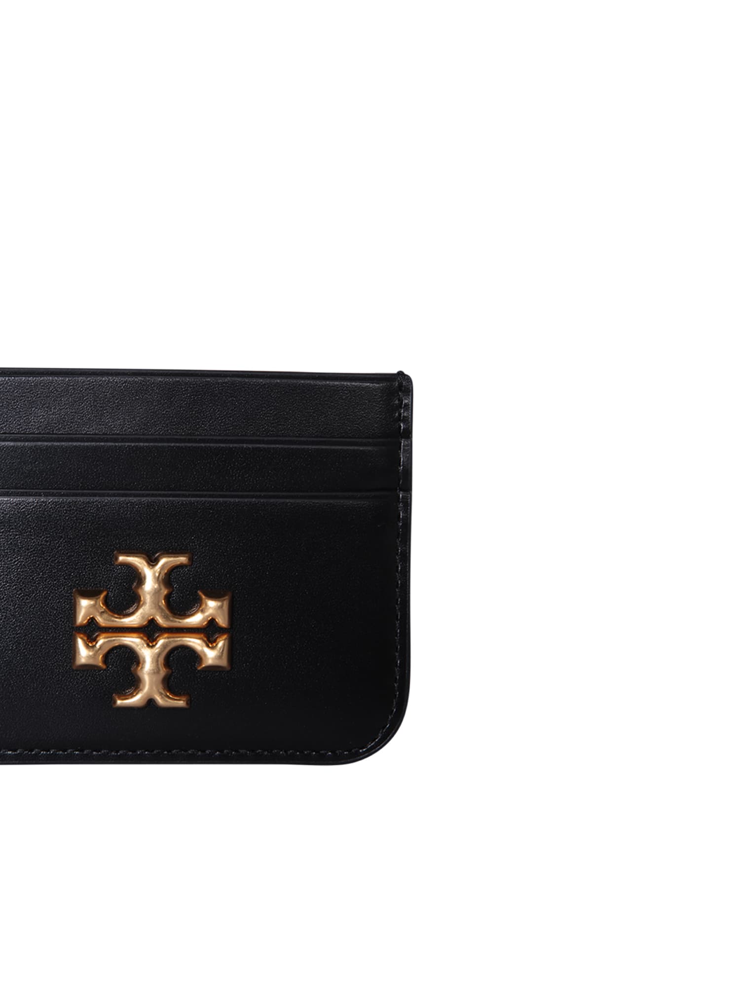 Shop Tory Burch Eleanor Black Cardholder