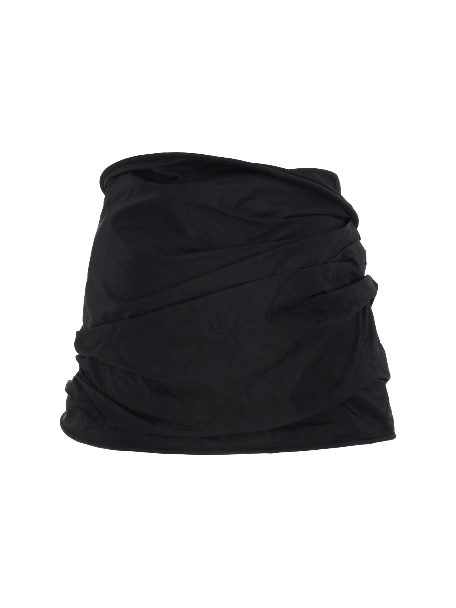 Shop Magda Butrym Mini Skirt In Black