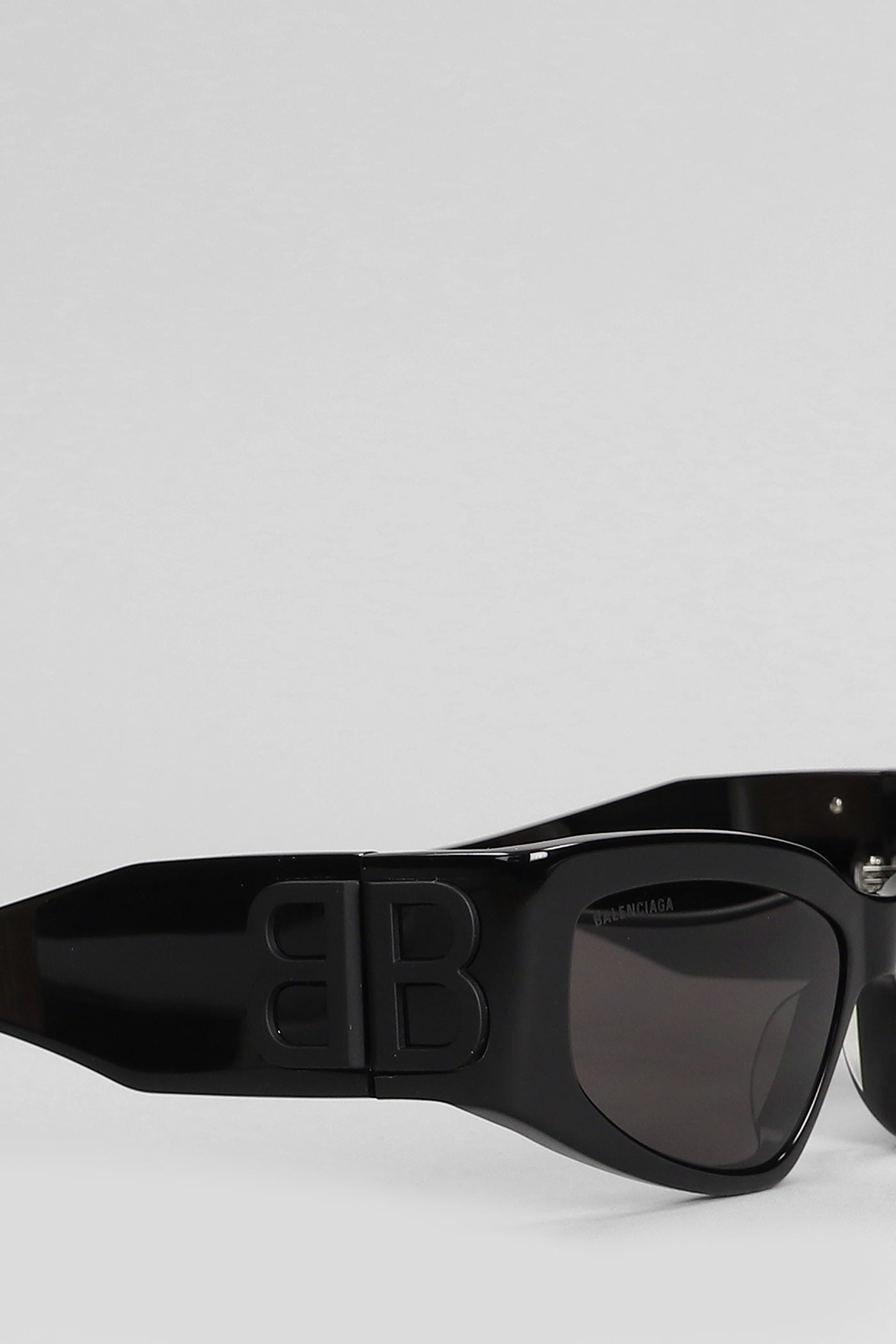 Shop Balenciaga Sunglasses In Black Acetate