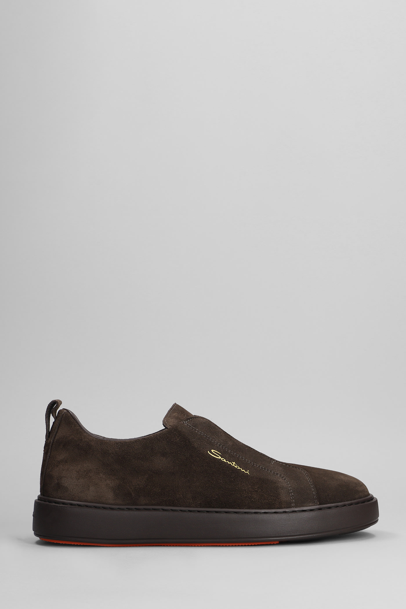 Laceless Sneakers In Suede