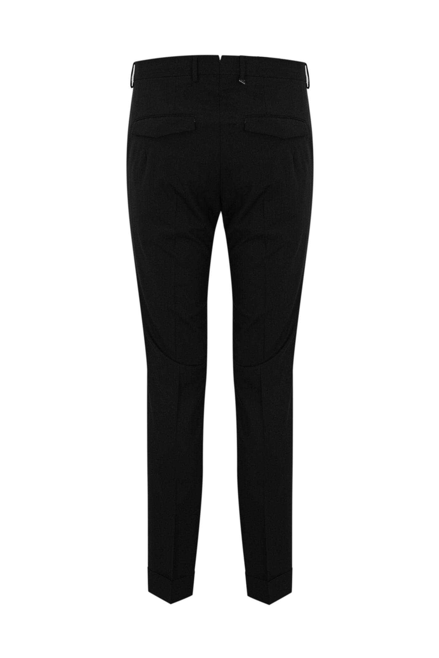 Pt Torino Master F.f. Trousers In Stretch Wool In Nero