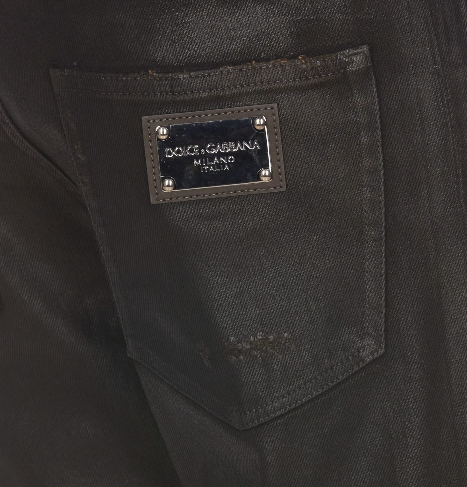 Shop Dolce & Gabbana Slim Fit Jeans In Brown