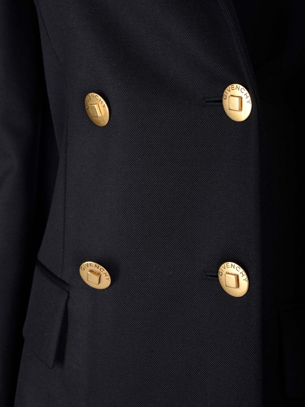 Shop Givenchy Wool-mohair Blend Blazer In Blue
