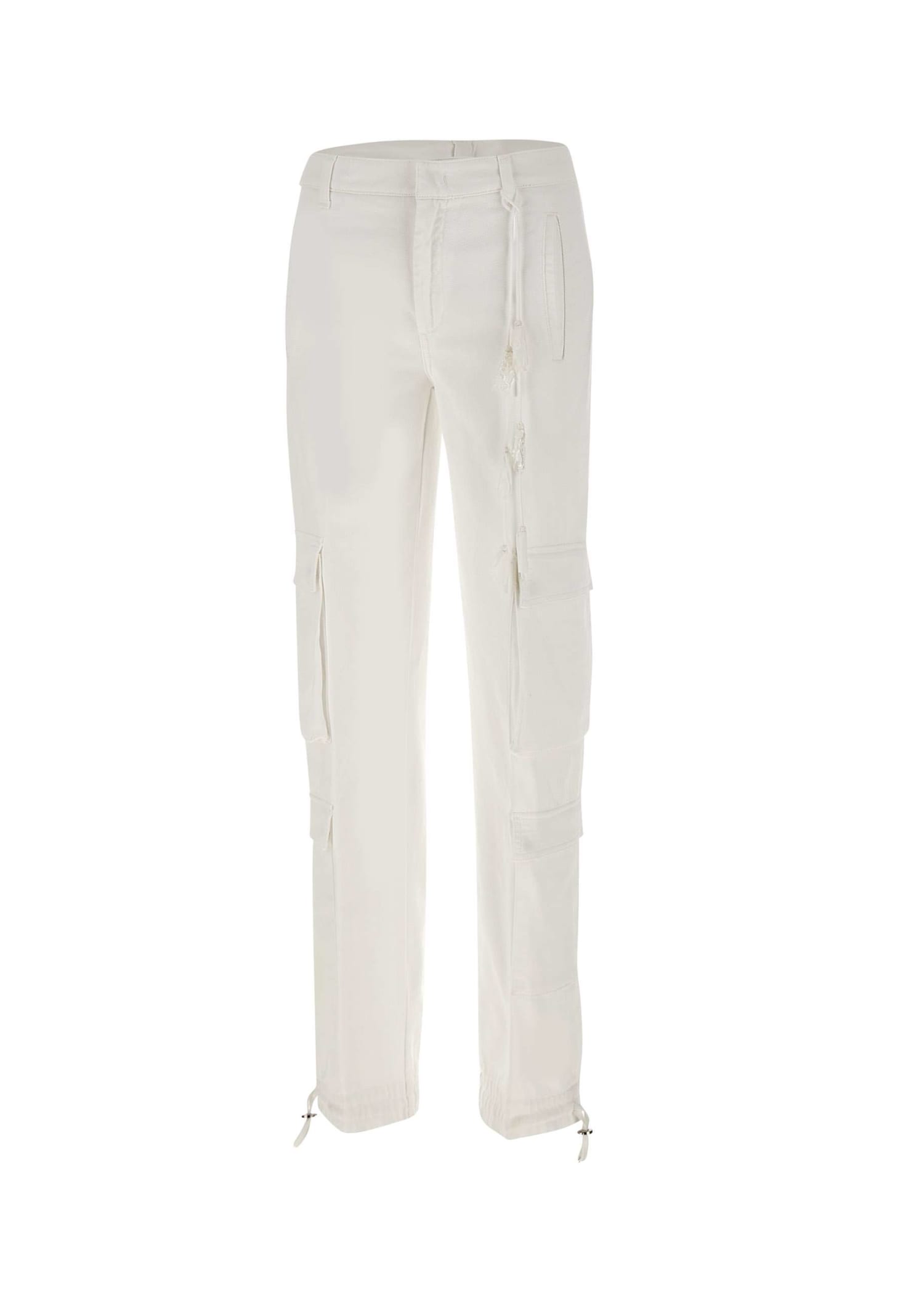 tori floral ribbon cotton trousers dondup