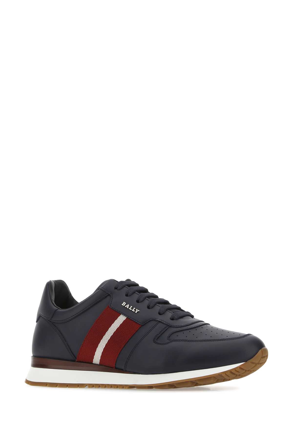 Bally Contemporary Low-top Sneakers With Perforated Design In Ink15