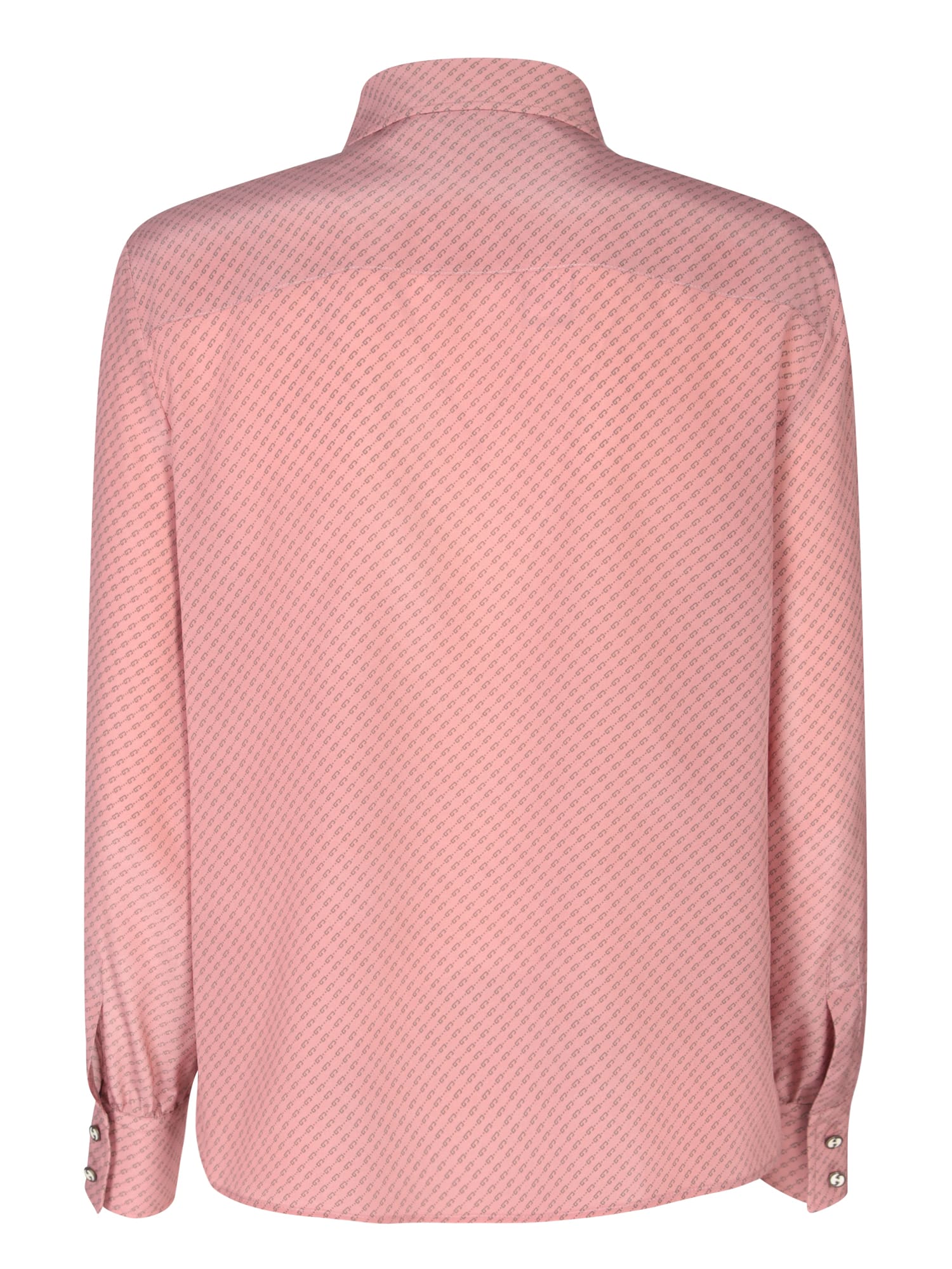 Shop Gucci Silk G Pink Shirt