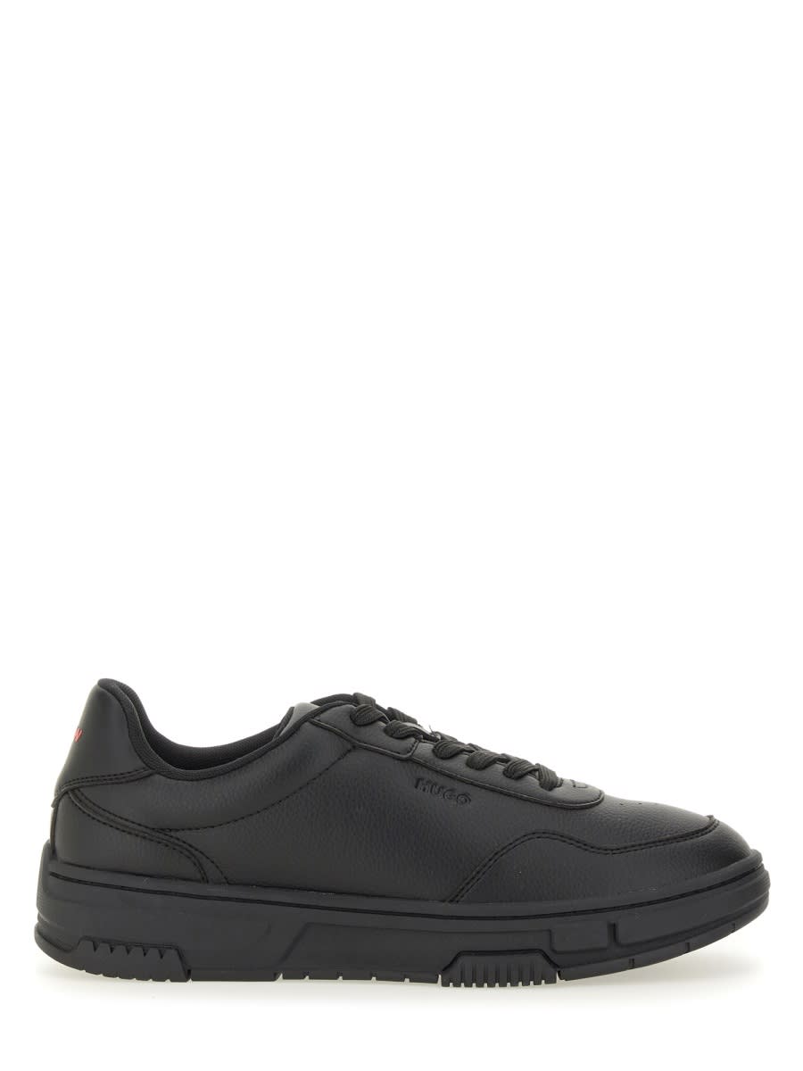 Hugo Boss Hugo Sneaker With Zigzag Detail In Black