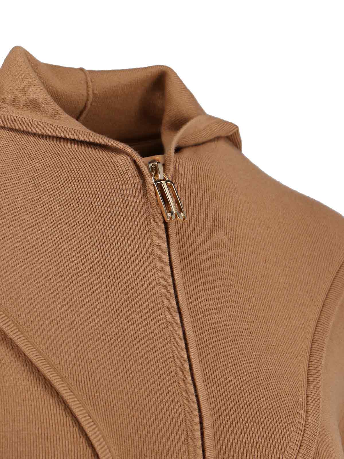Victoria Beckham 'piping' Sweater In Brown