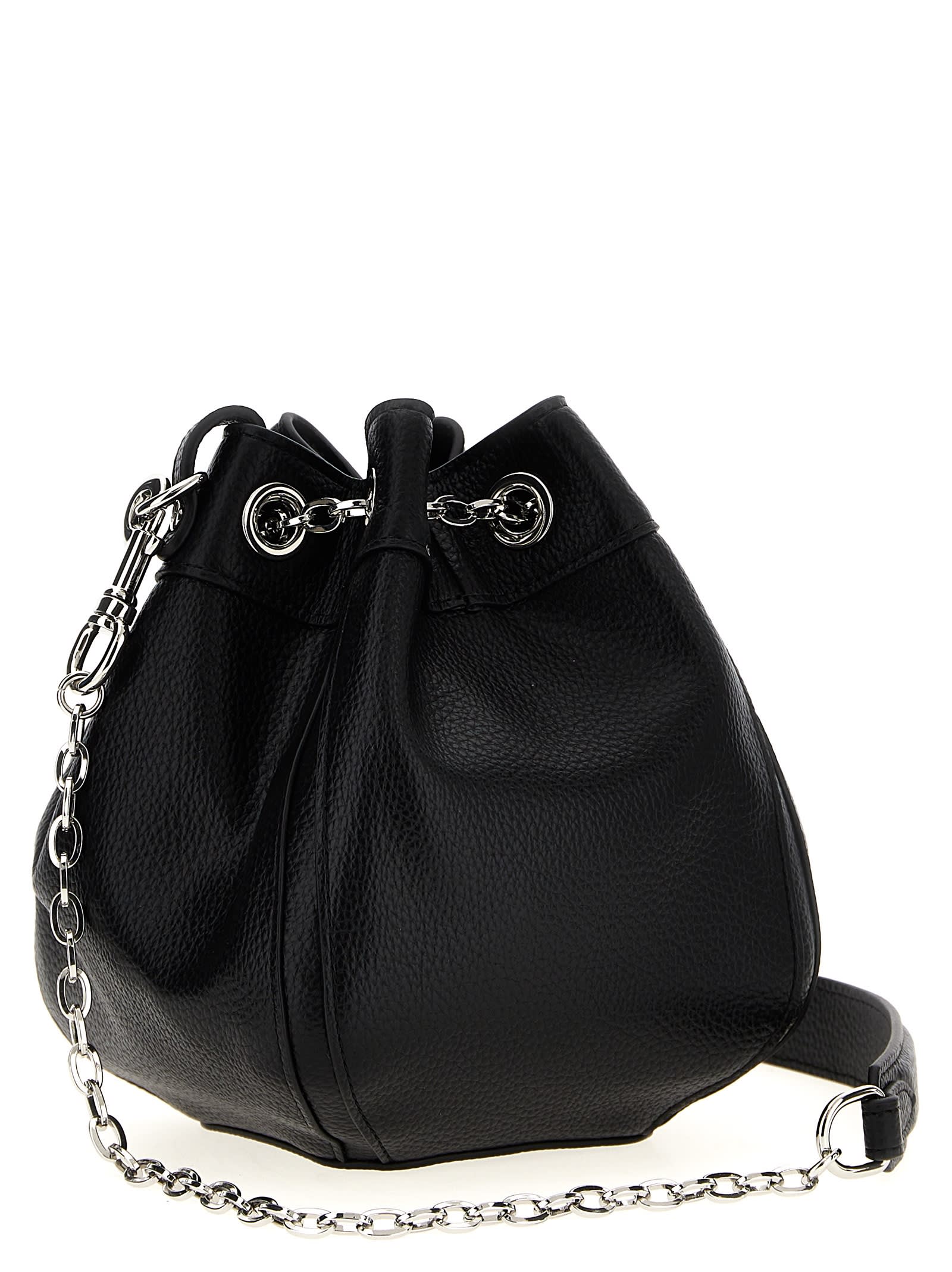 Shop Vivienne Westwood Chrissy Small Bucket Bag In Black