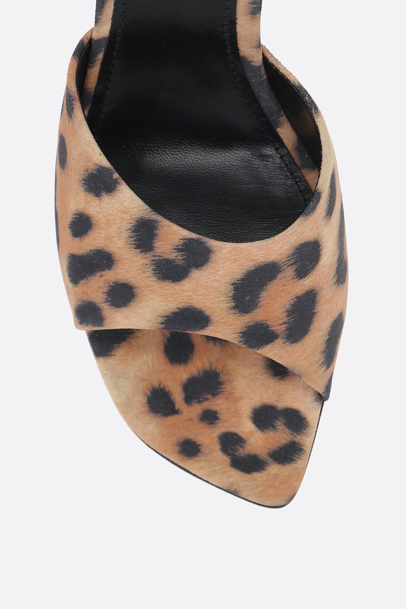 PARIS TEXAS LORENA MULE SANDALS IN PRINTED SUEDE