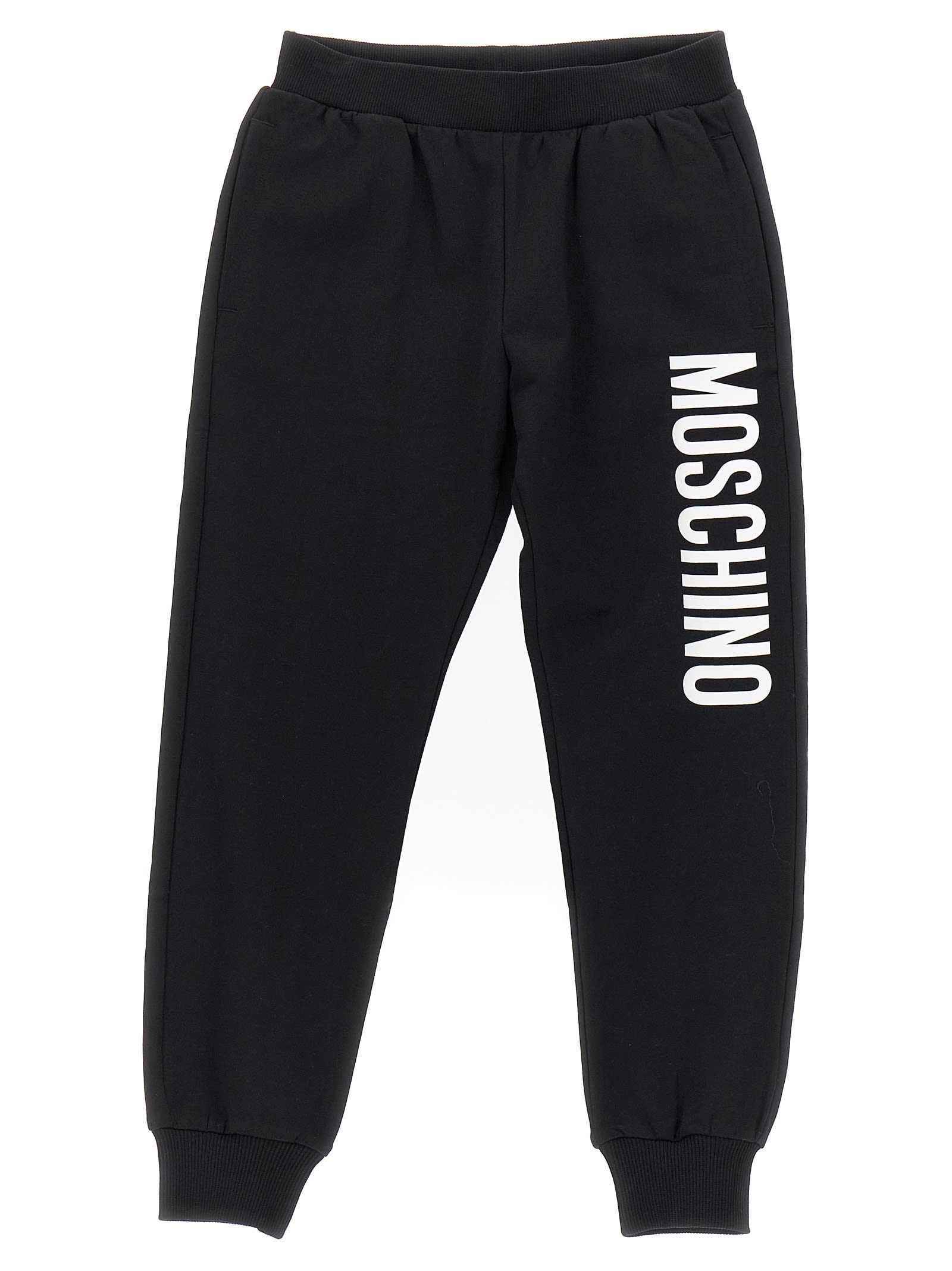 Shop Moschino Logo Print Tracksuit In White/black