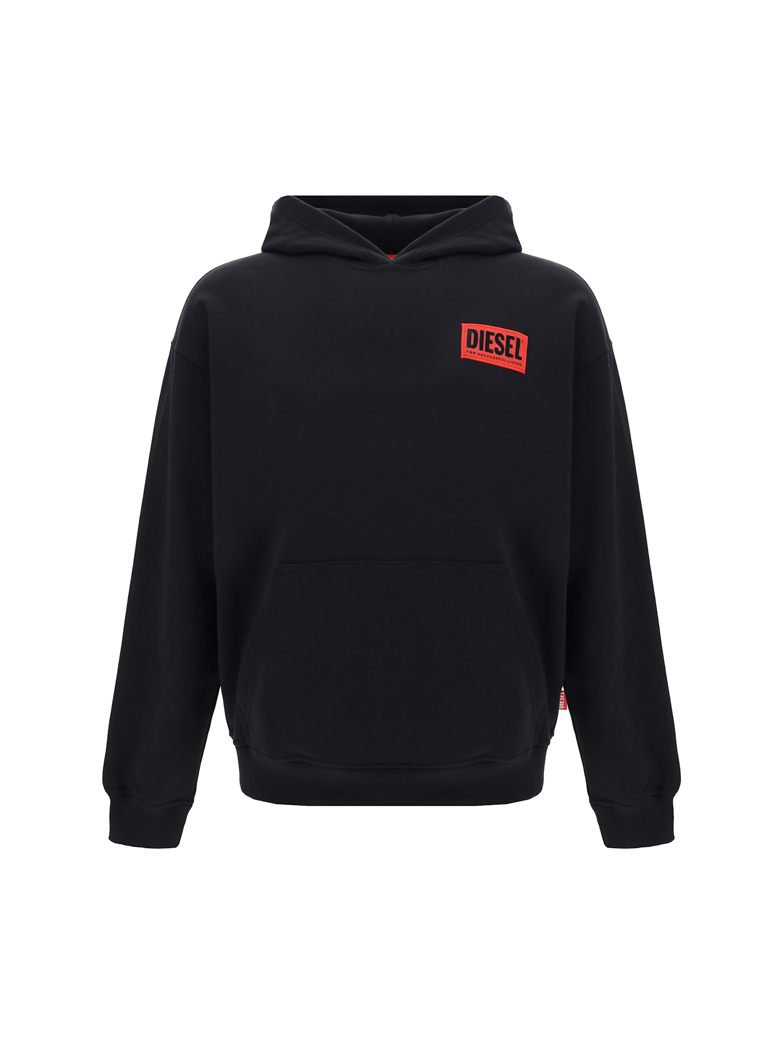 Shop Diesel Hoodie In Deep/black