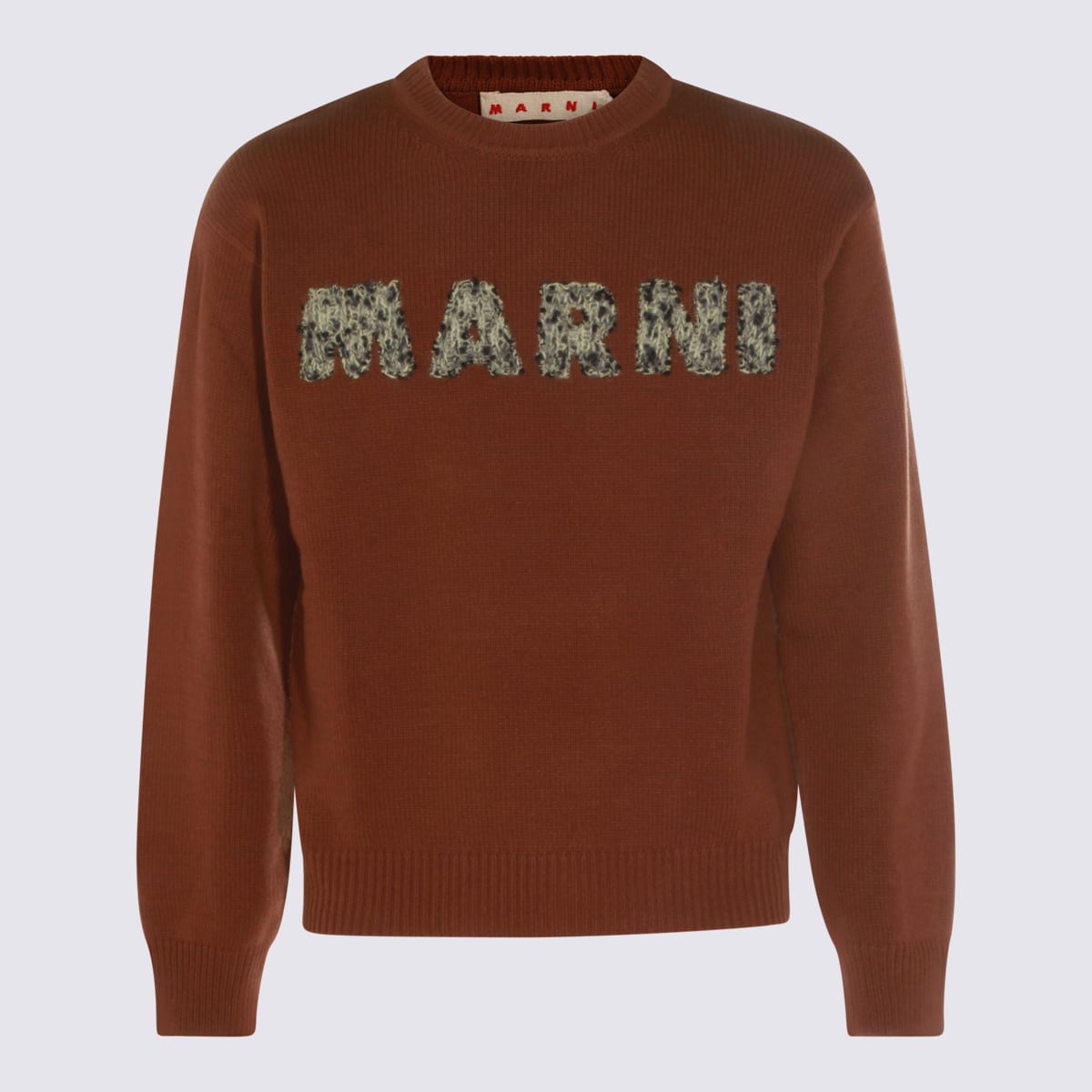 Moschino Dark Brown Wool Knitwear