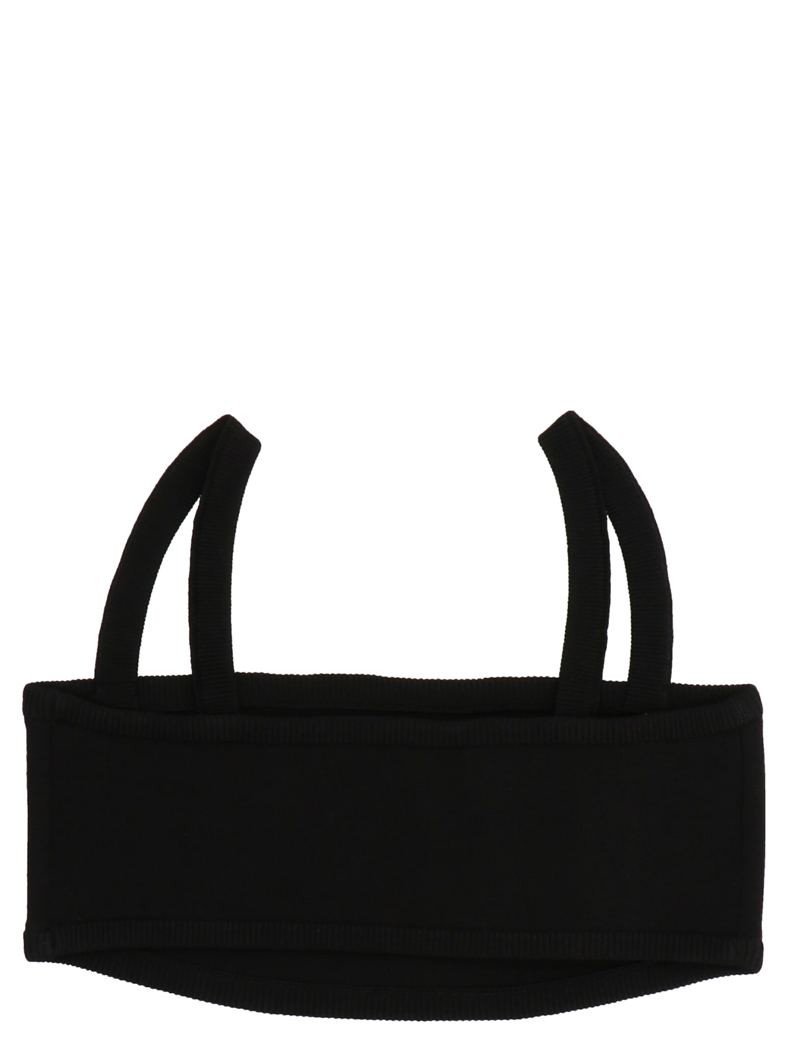 Max Mara Knitted Bra Top In Black