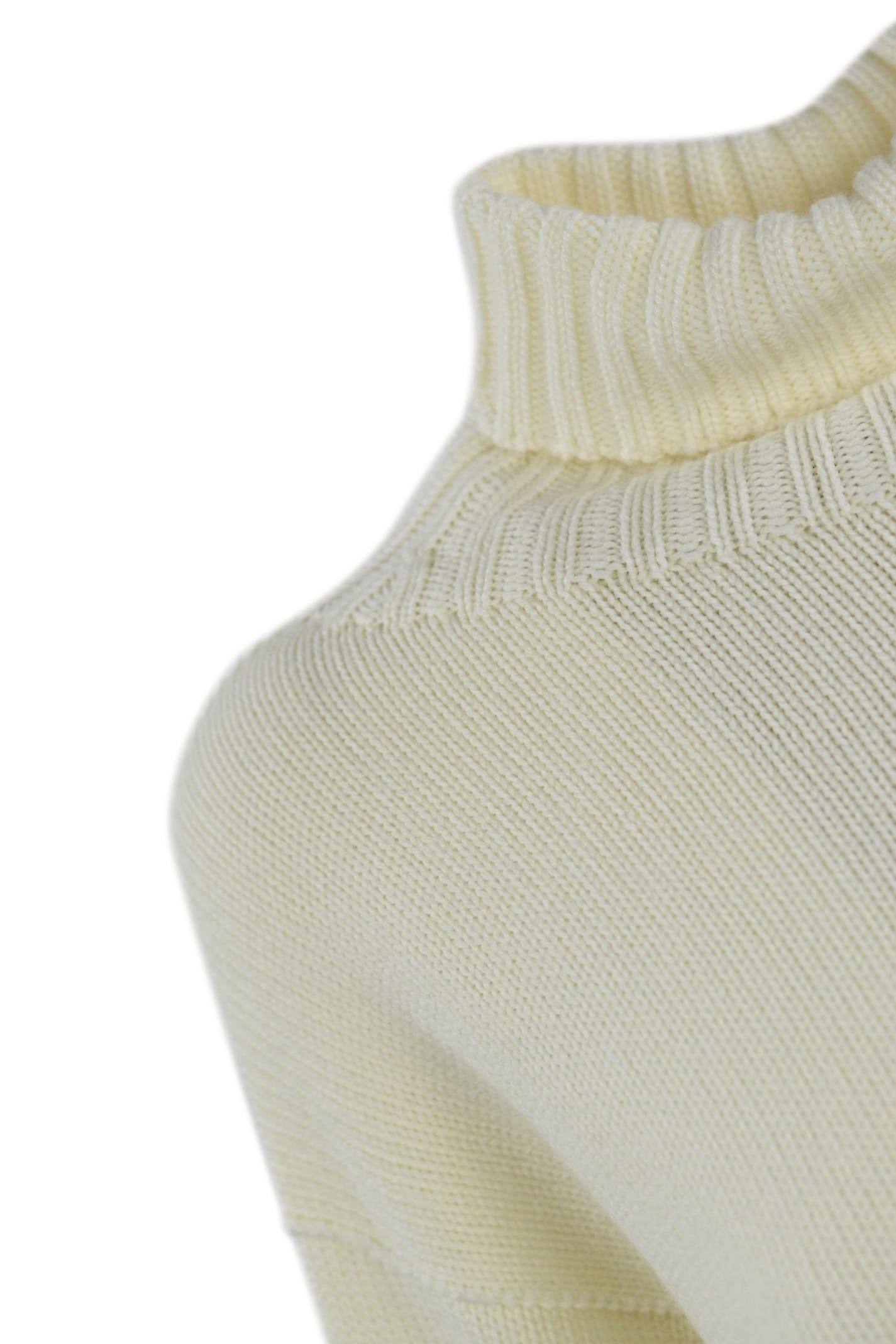 Shop Drumohr High Neck Sweater In White