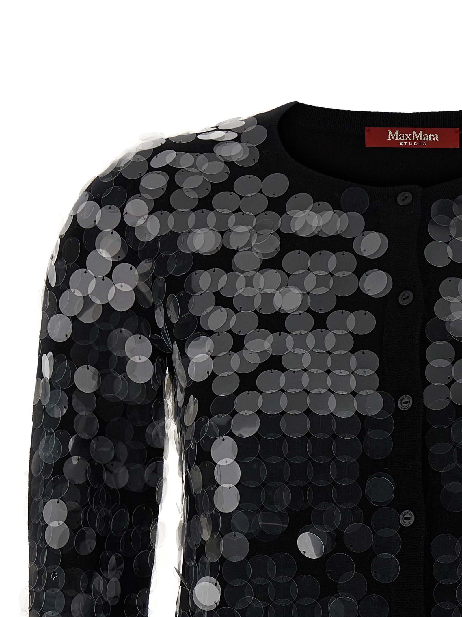Max Mara Necton Cardigan In Black