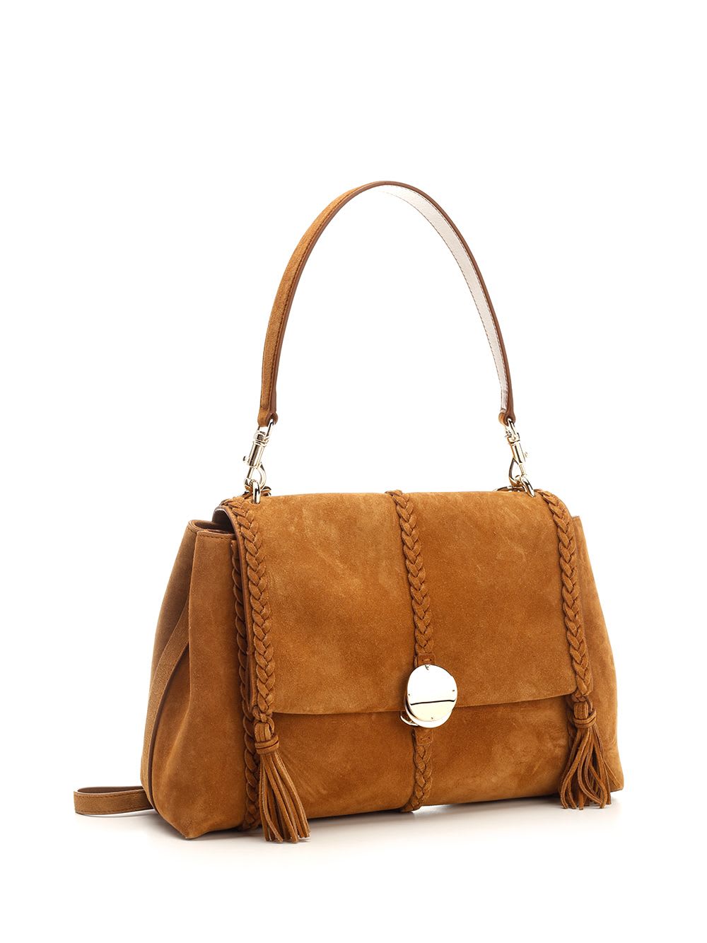 Shop Chloé Penelope Medium Bag In Brown