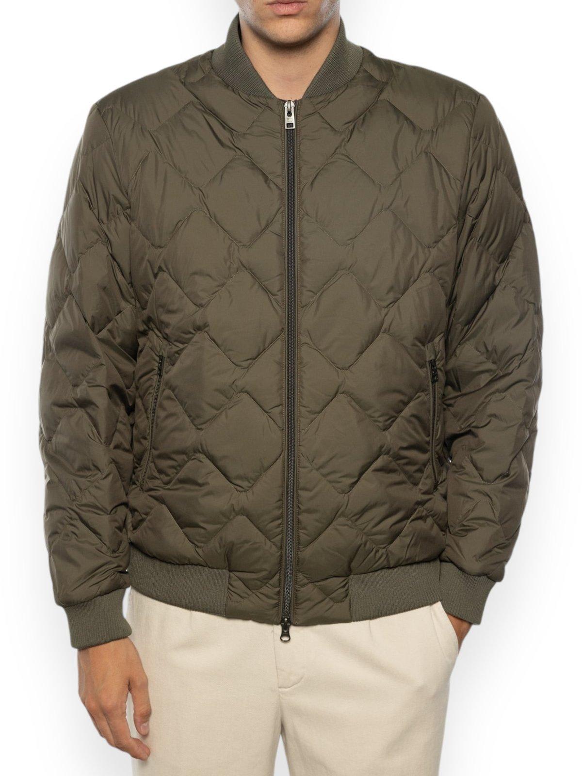 Padded Zip-up Bomber Jacket Woolrich