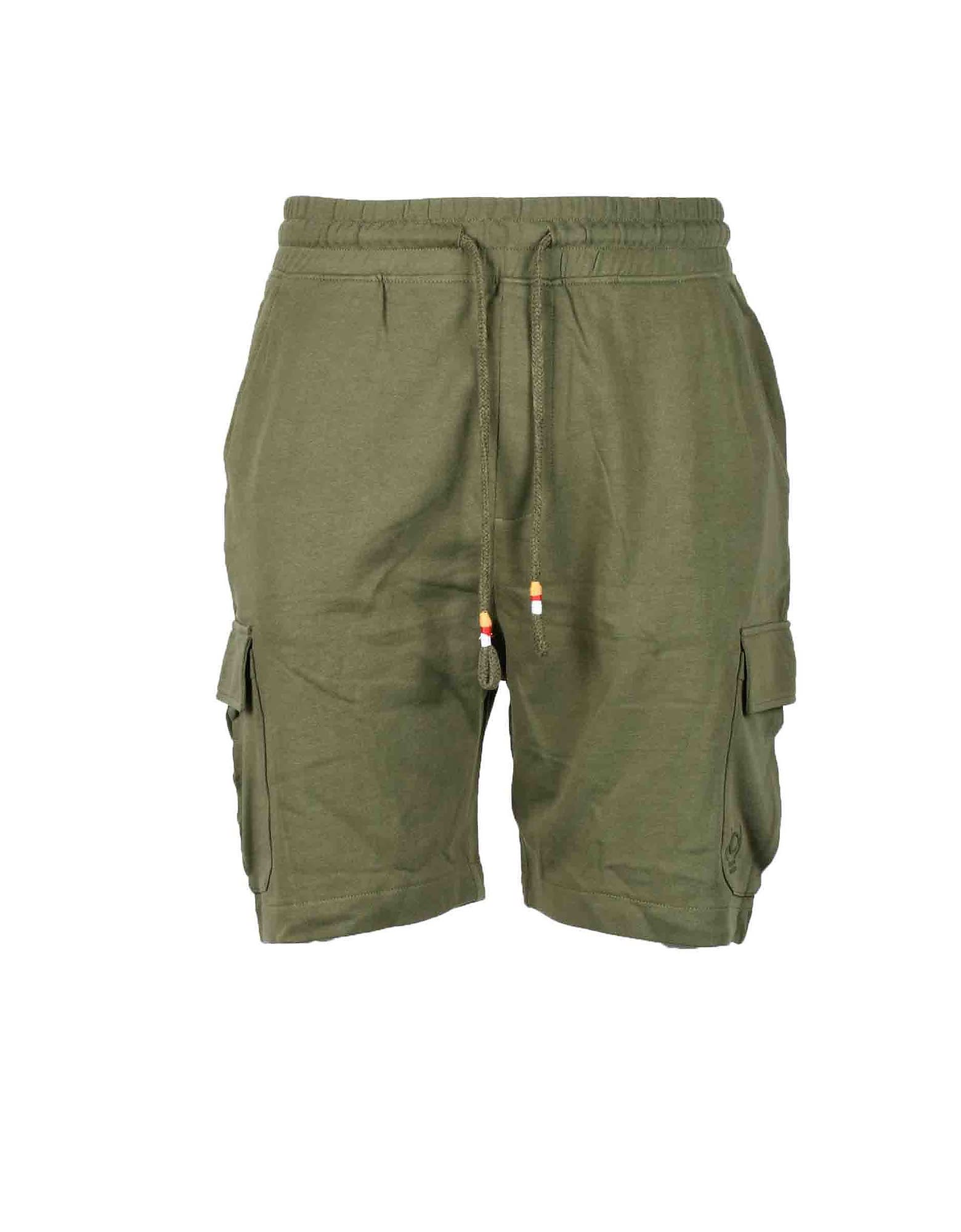 Hamaki-Ho Mens Green Bermuda Shorts