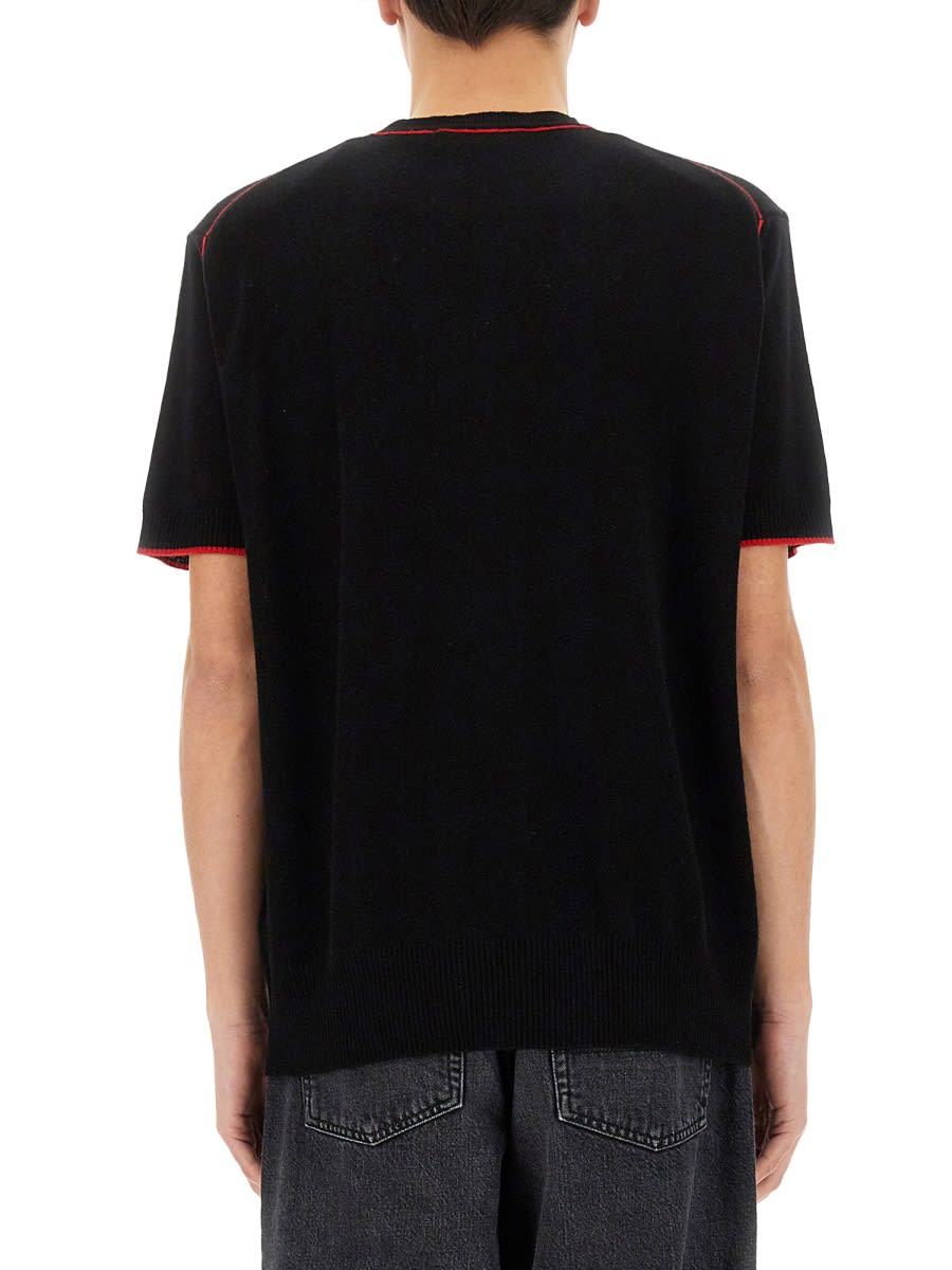 Vivienne Westwood "alex" T-shirt Contrast Trim In Black