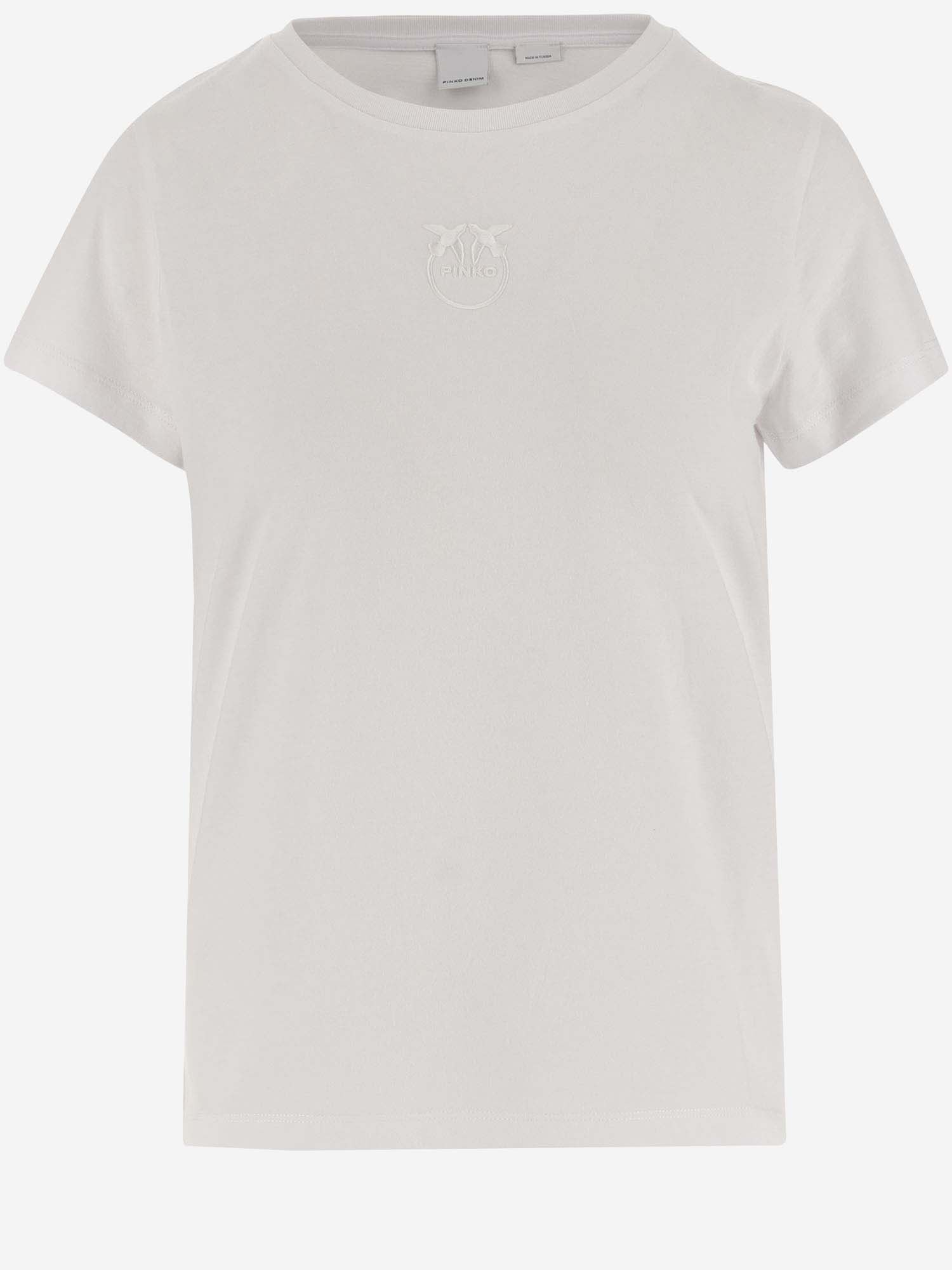 Shop Pinko Cotton T-shirt With Logo