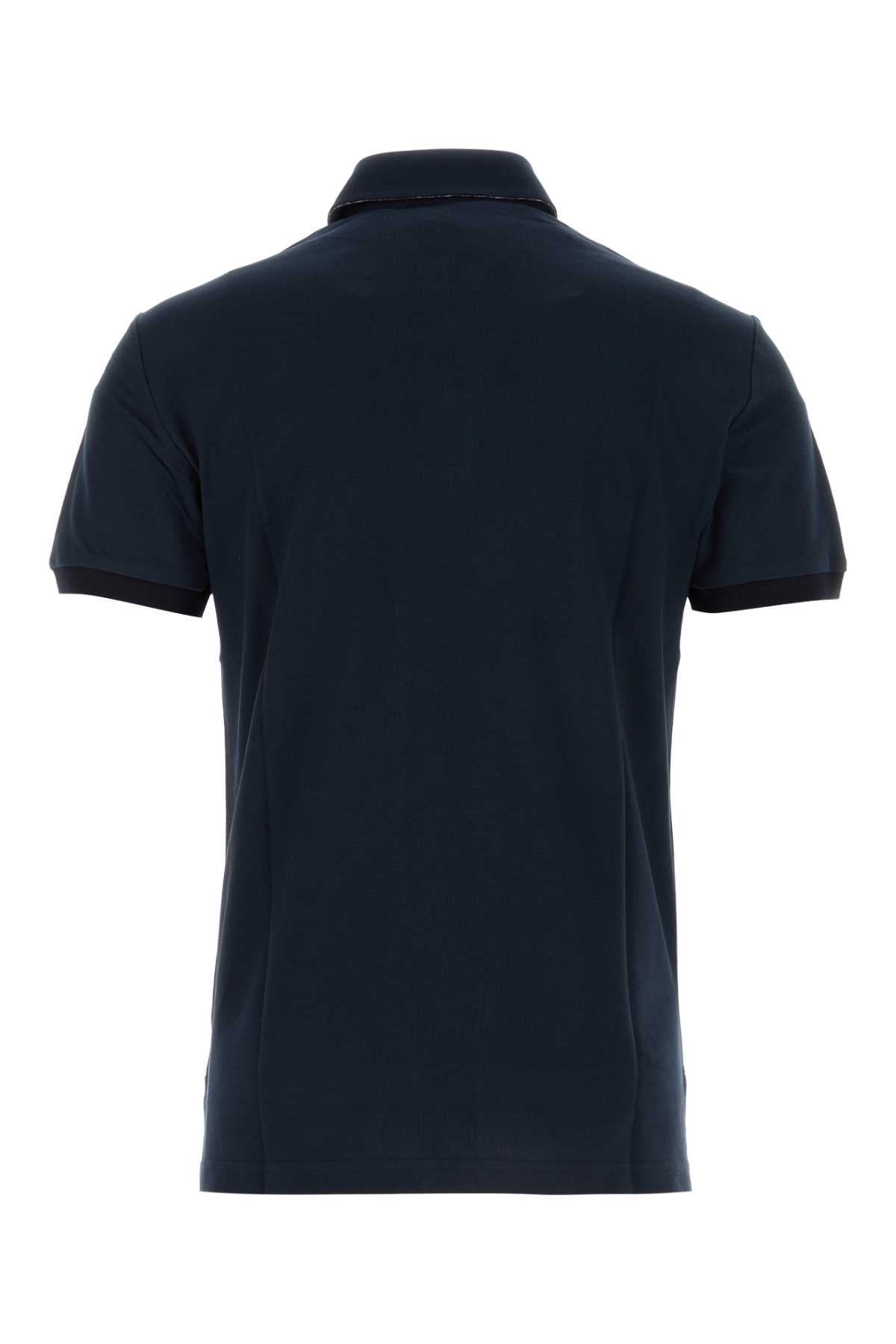 Shop Etro Midnight Blue Piquet Polo Shirt In B0665