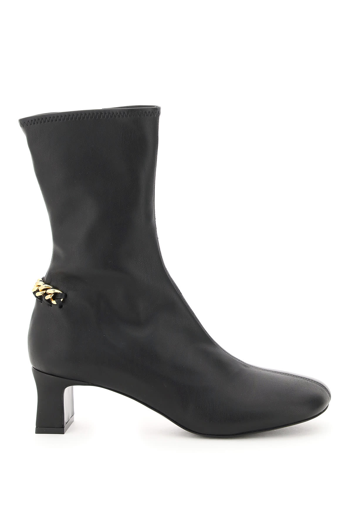Buy Stella McCartney Stretch Ankle Boots With Chain online, shop Stella McCartney shoes with free shipping