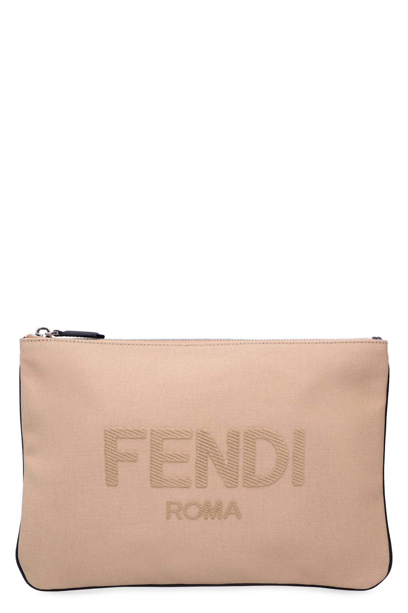 Fendi Logo Detail Flat Pouch
