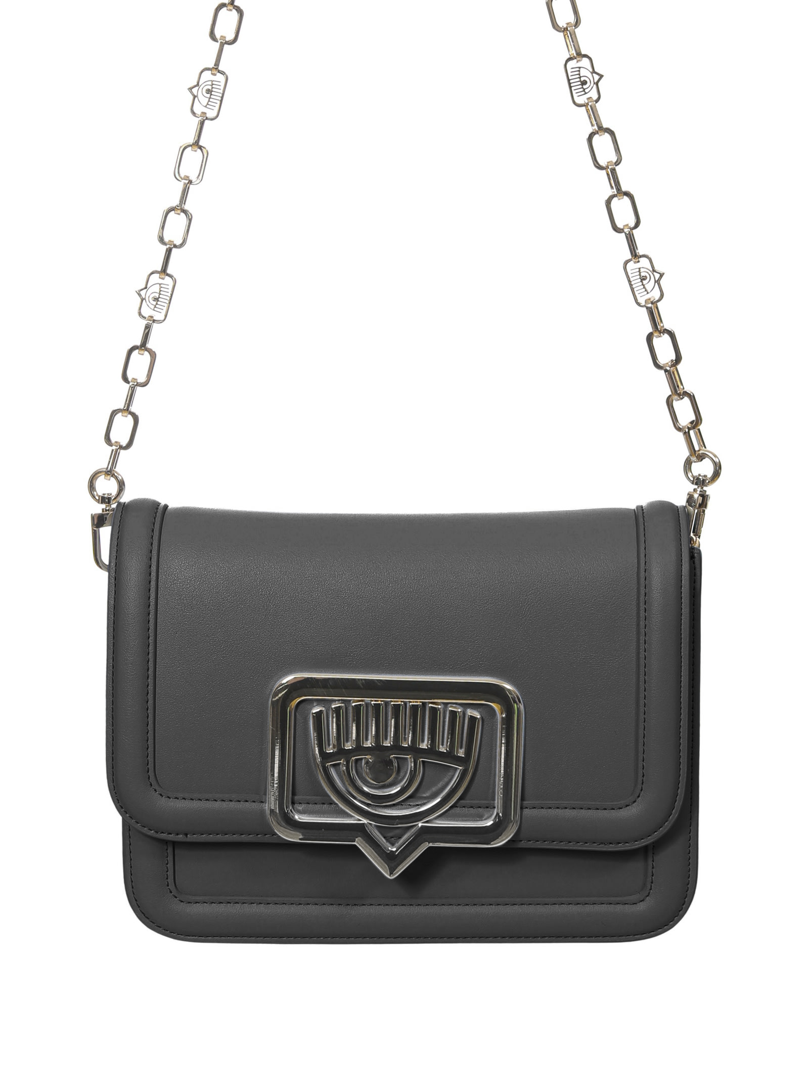 Shop Chiara Ferragni Black Shoulder Bag