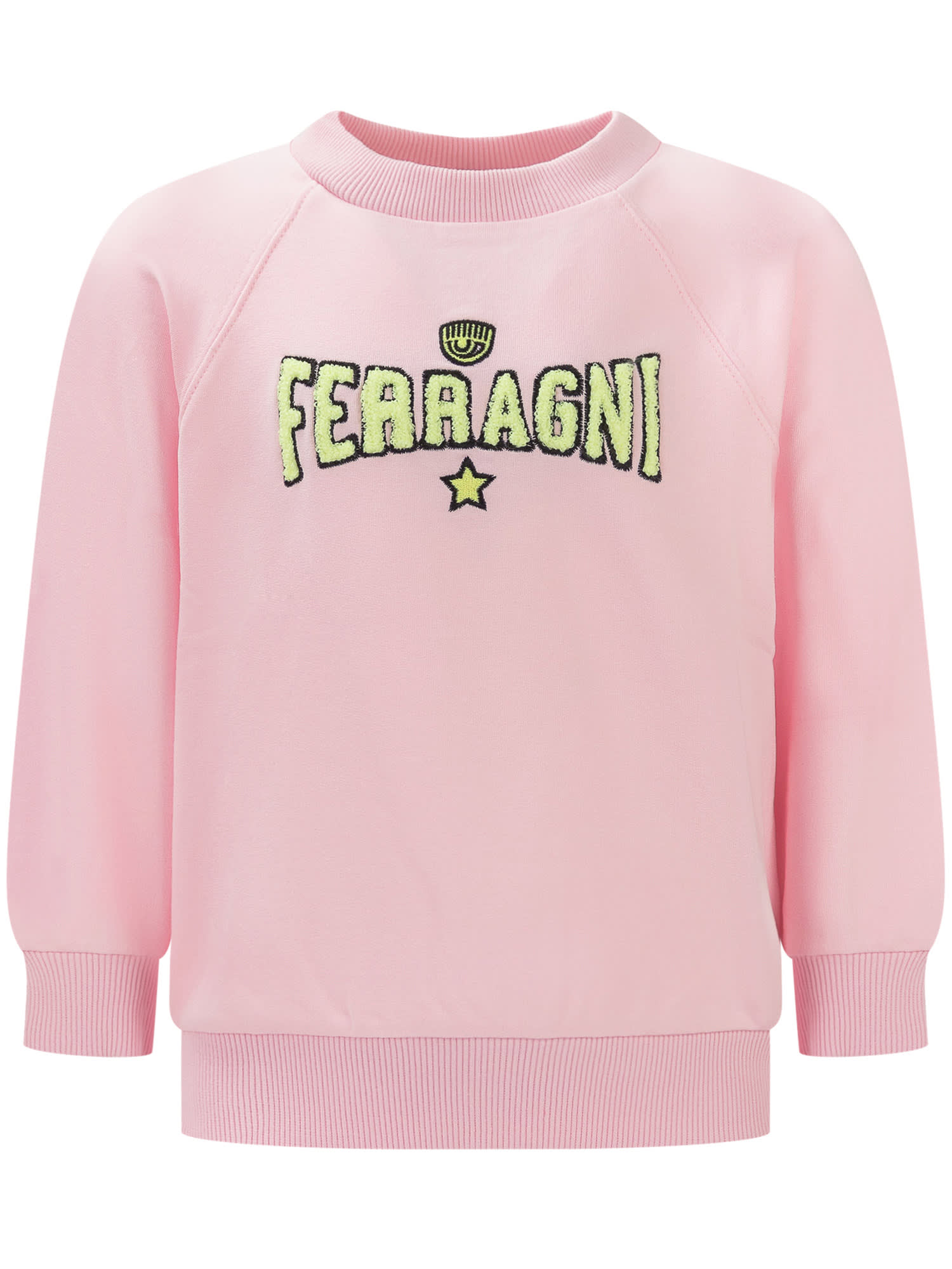 Shop Chiara Ferragni Sweatshirt With Logo In Bianco