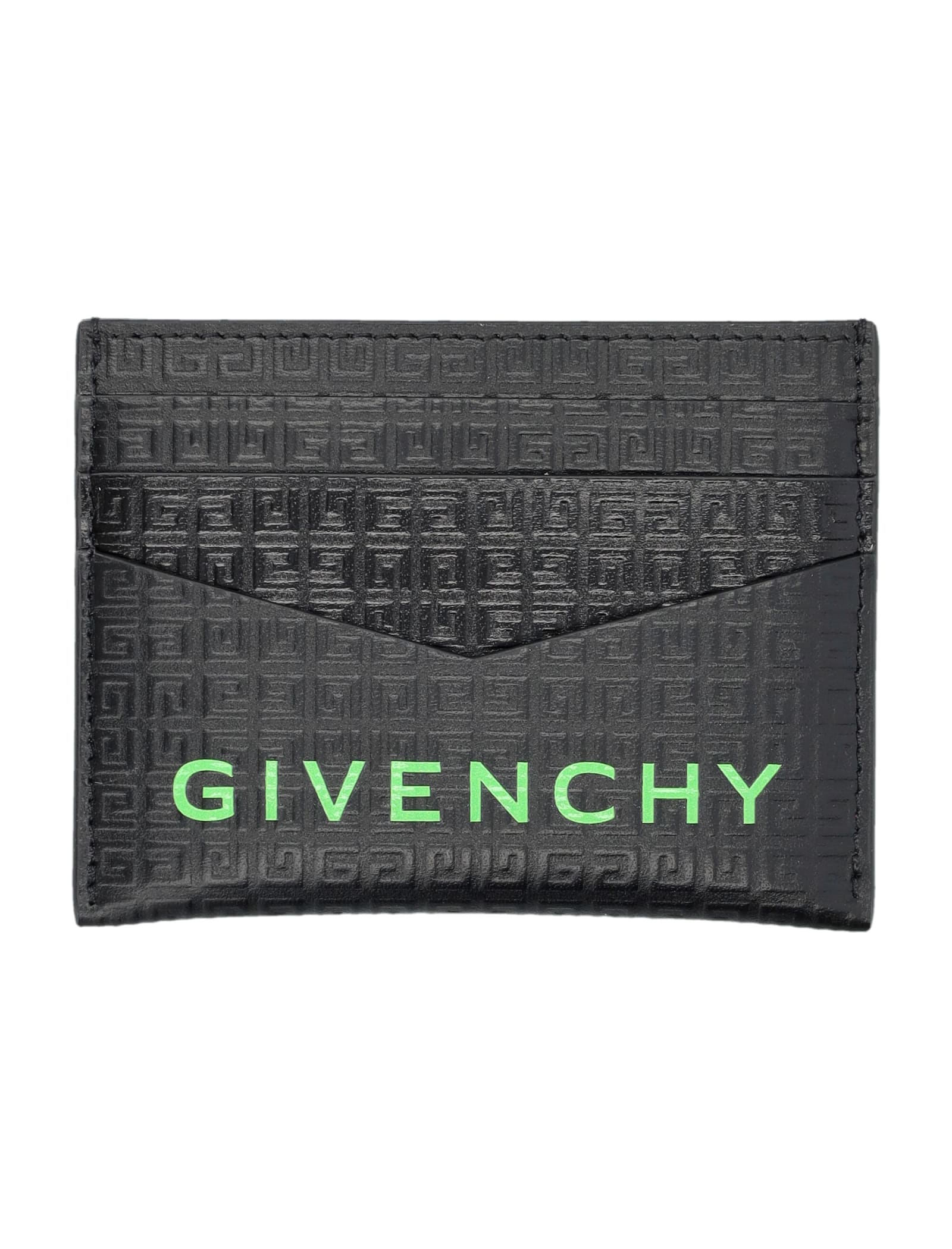 Shop Givenchy Card Holder 2x3 Cc In Black/green