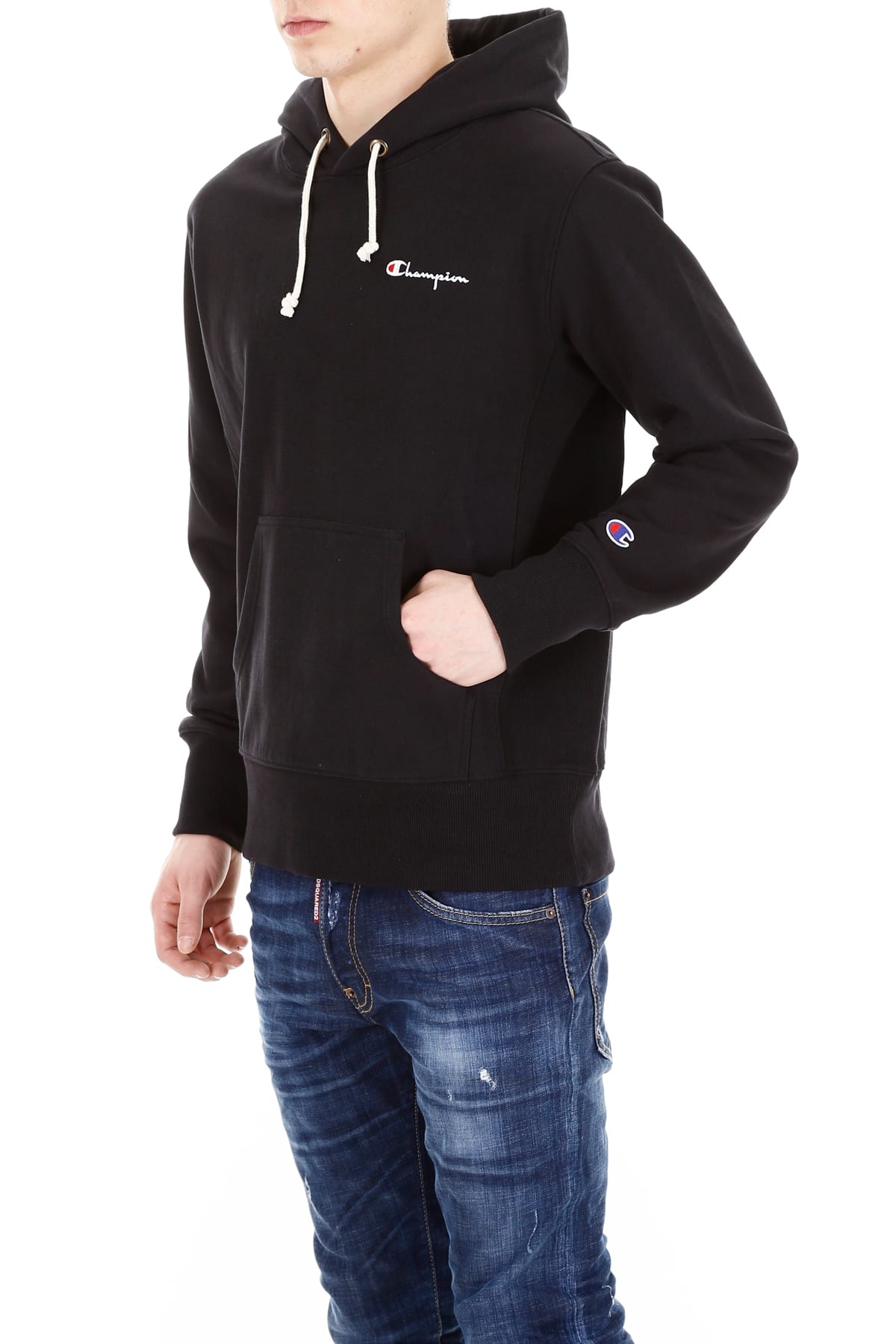 Champion Champion Small Logo Hoodie - NBK BLACK (Black) - 10881739 ...