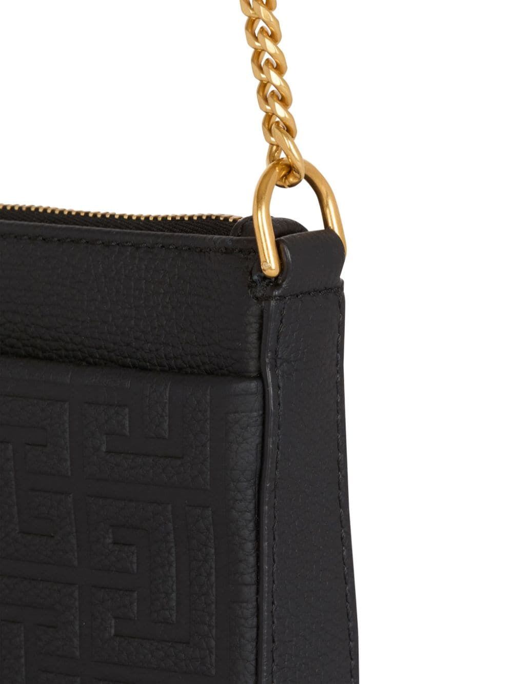 Shop Balmain Zip Mini Bag In Pa Noir
