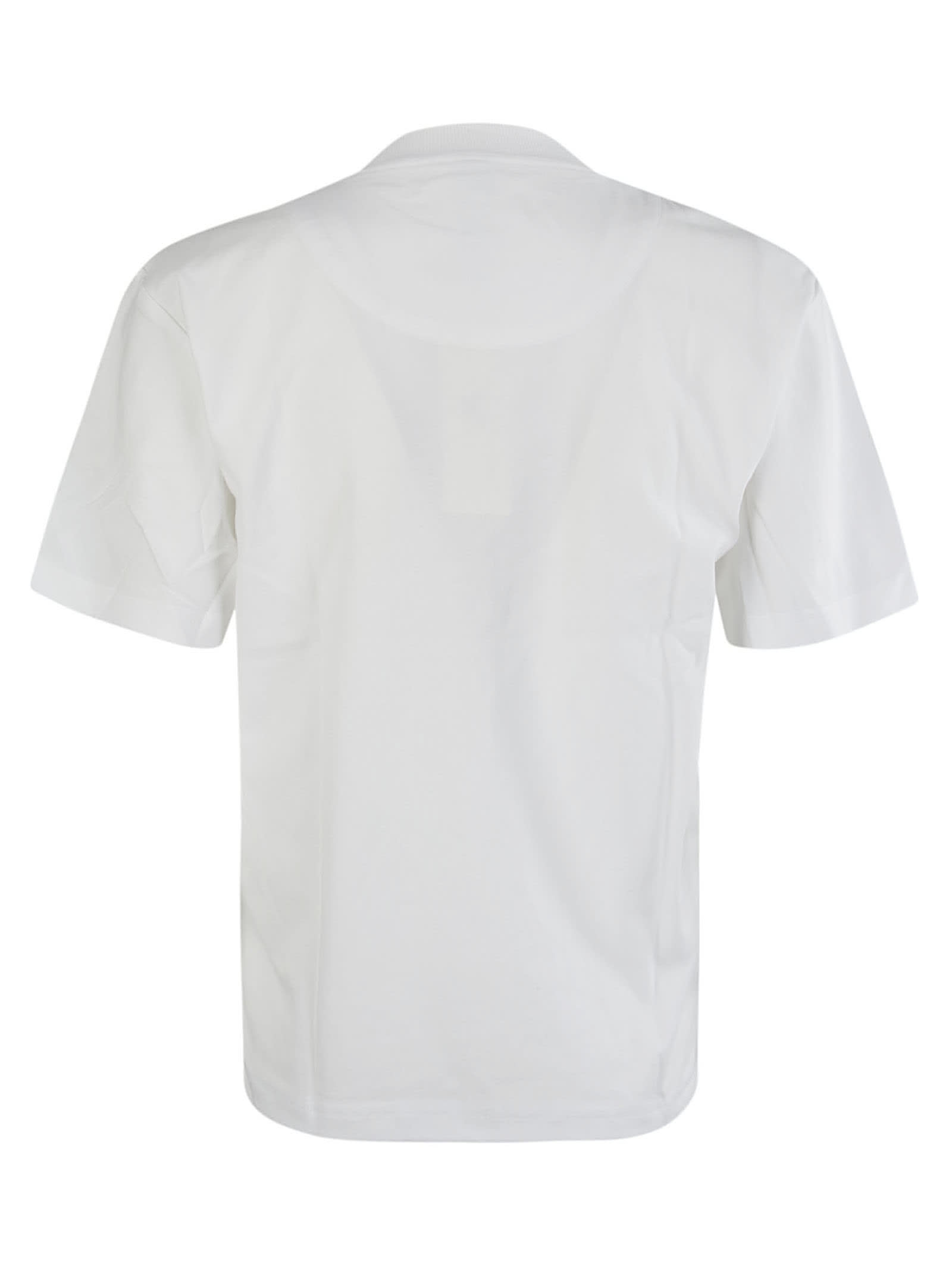 Shop Adidas By Stella Mccartney Logo Printed Crewneck T-shirt In White