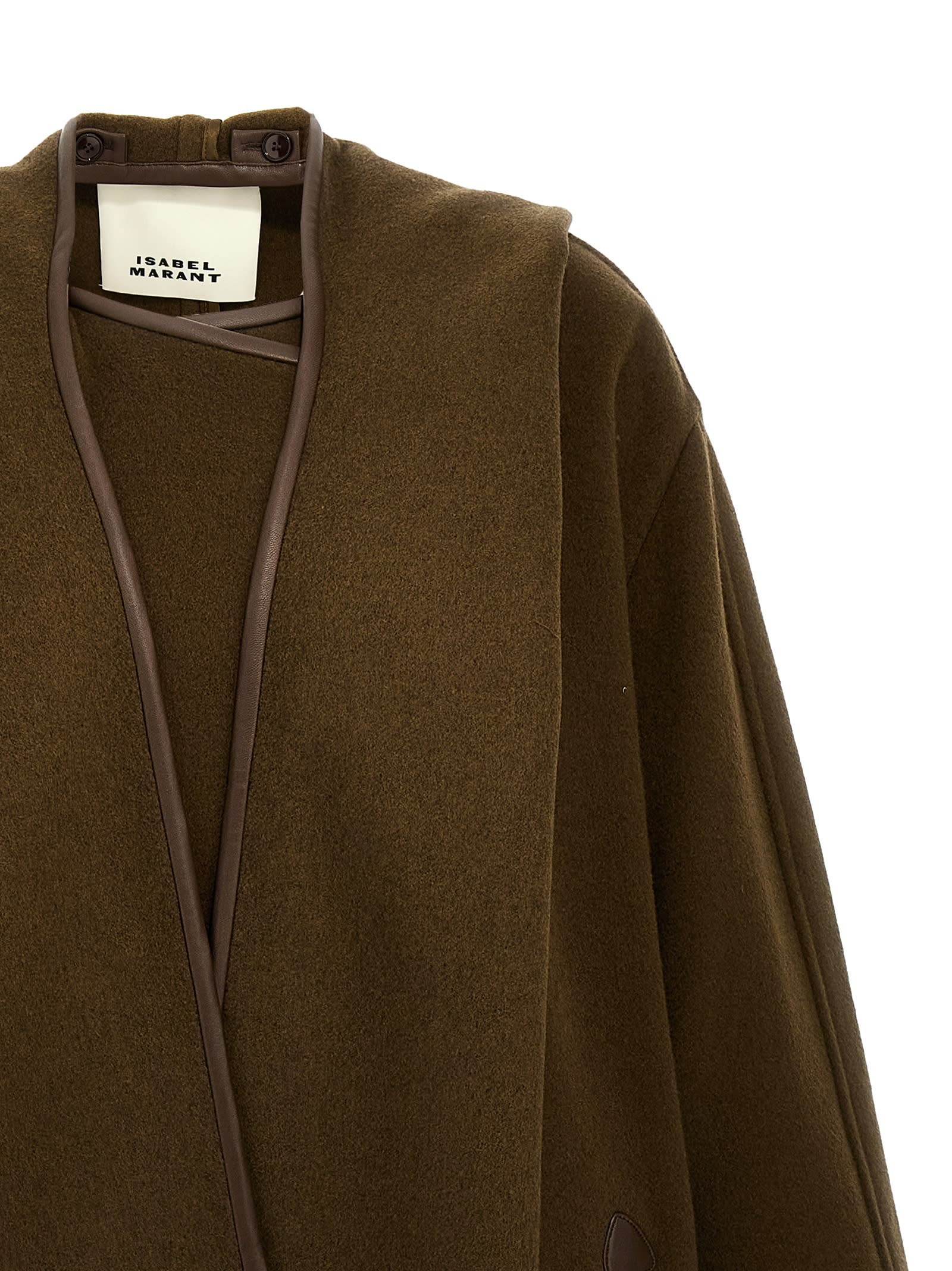 Shop Isabel Marant Irvana Coat In Bronze