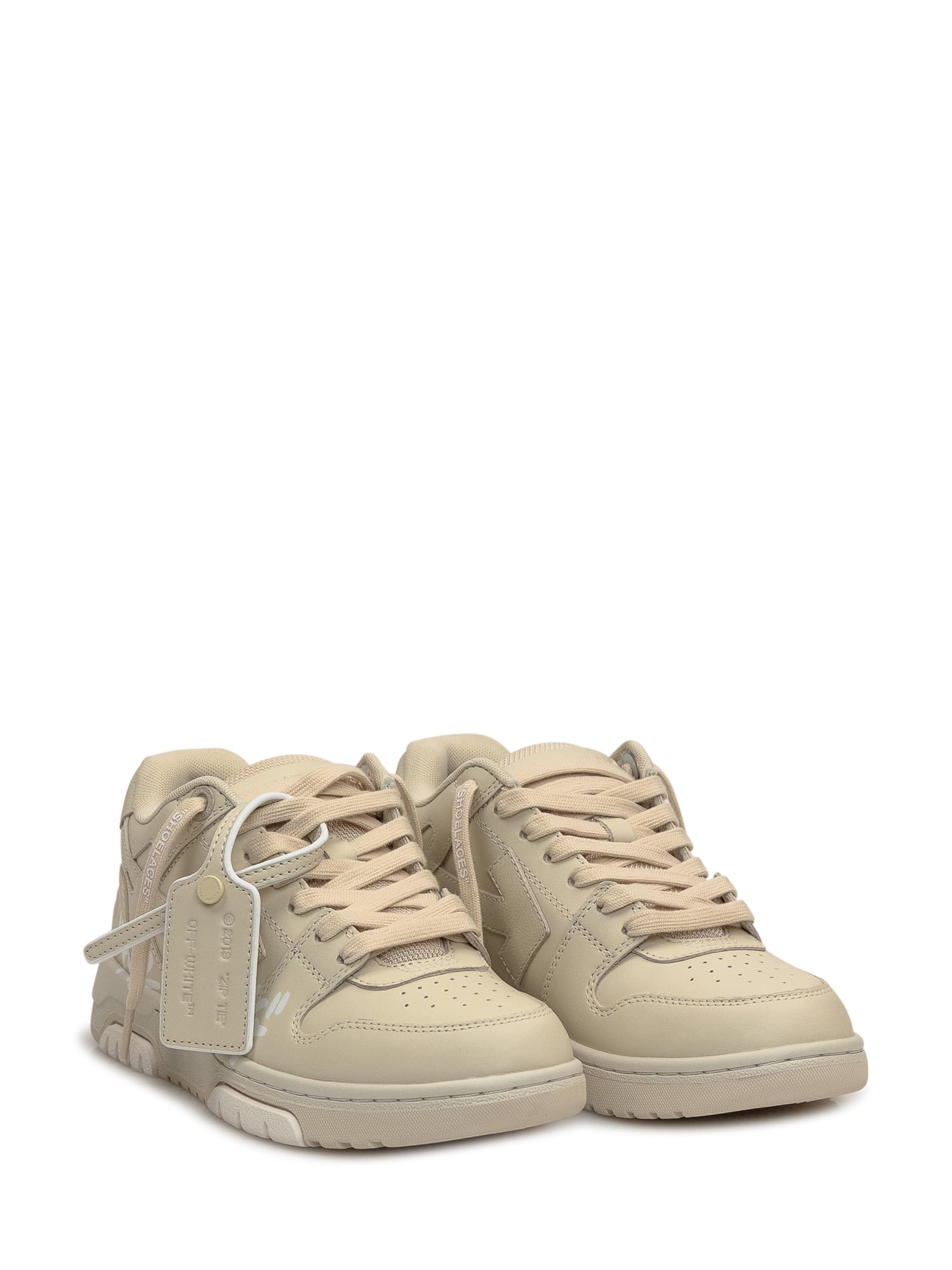 Shop Off-white Out Of Office Sneaker In Beige-white