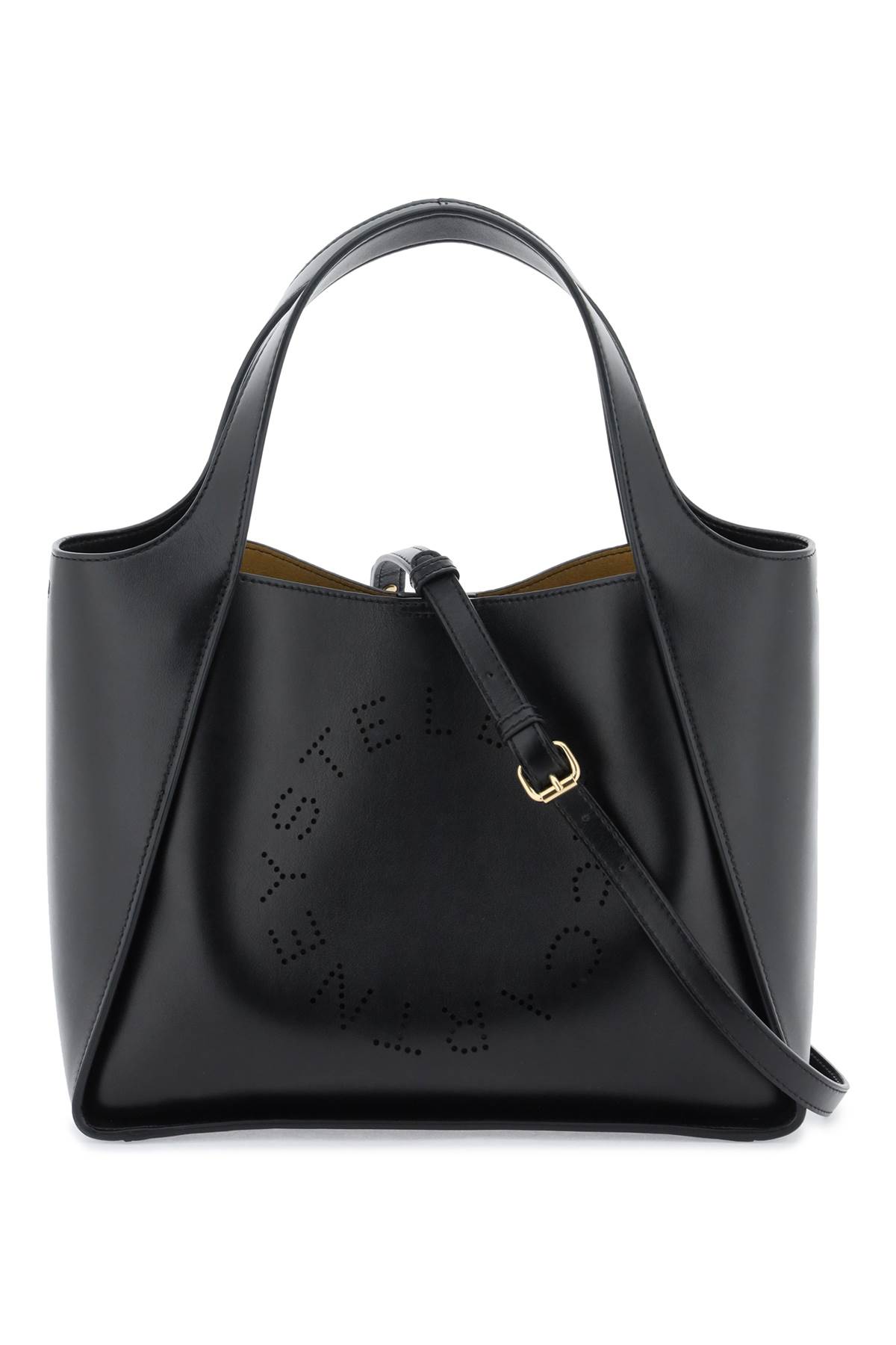 Shop Stella Mccartney Stella Logo Tote Bag In Black (black)