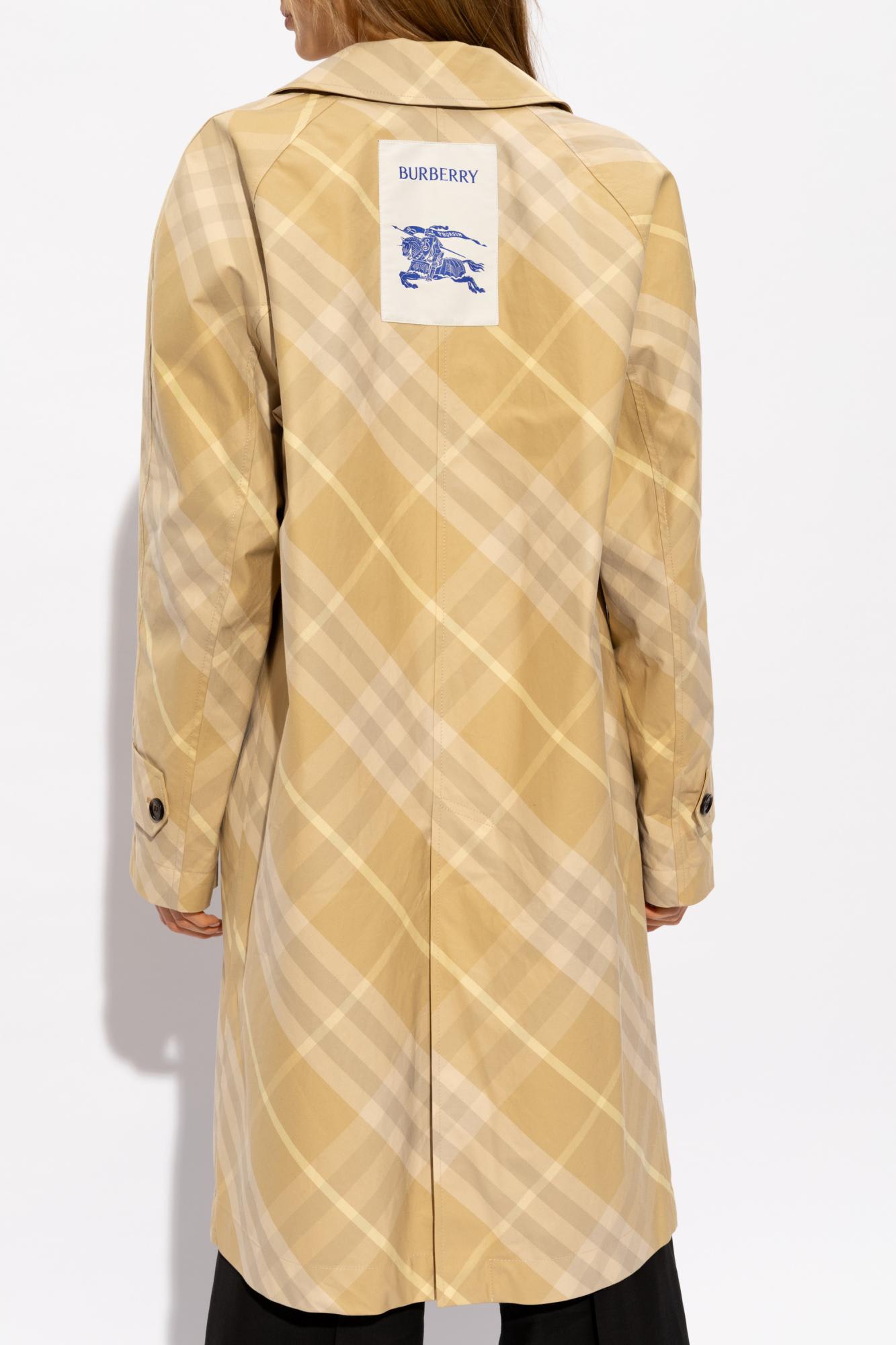 Shop Burberry Reversible Trench Coat In Flax