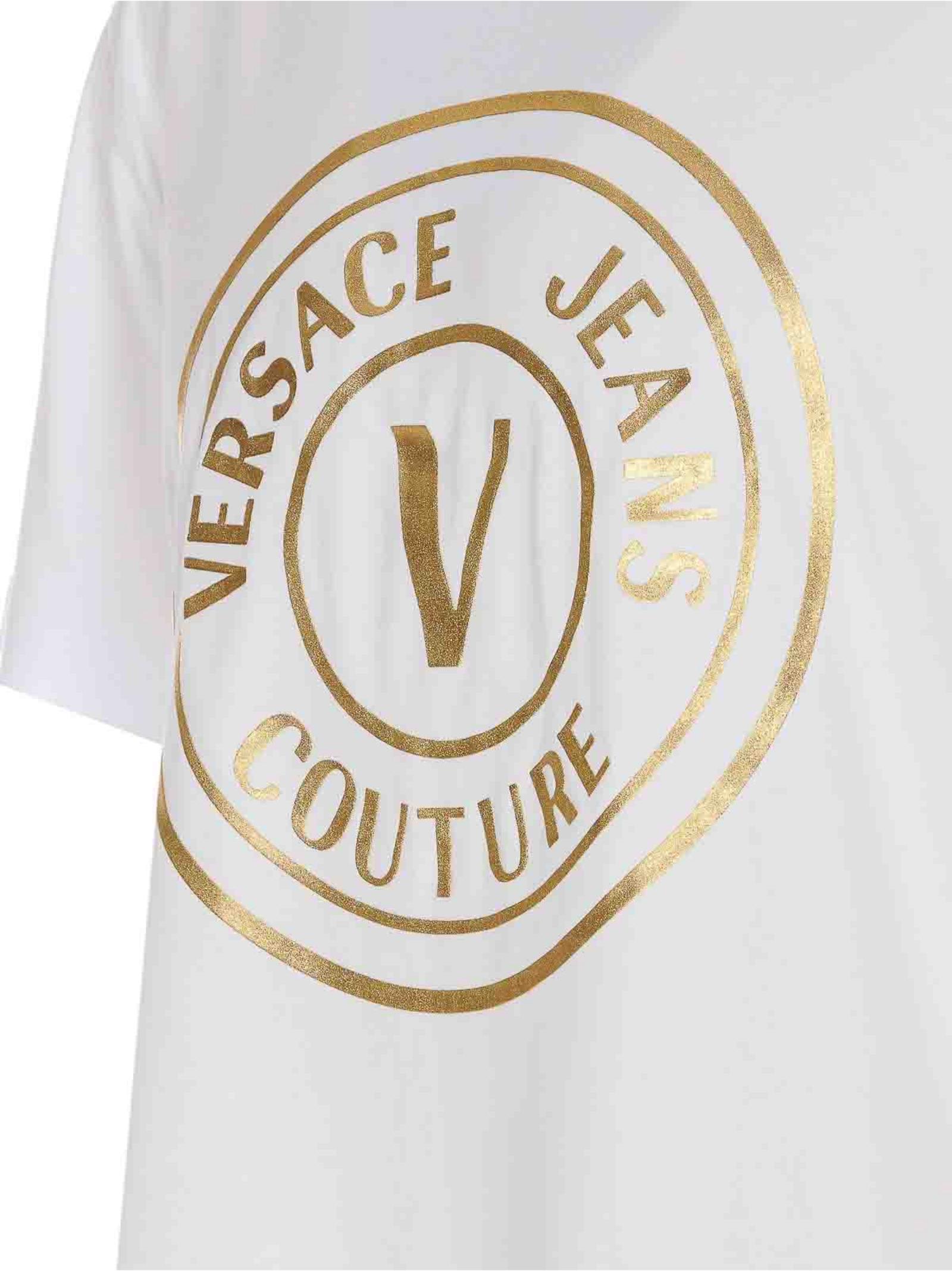 Versace Jeans Couture T-shirt In Yellow