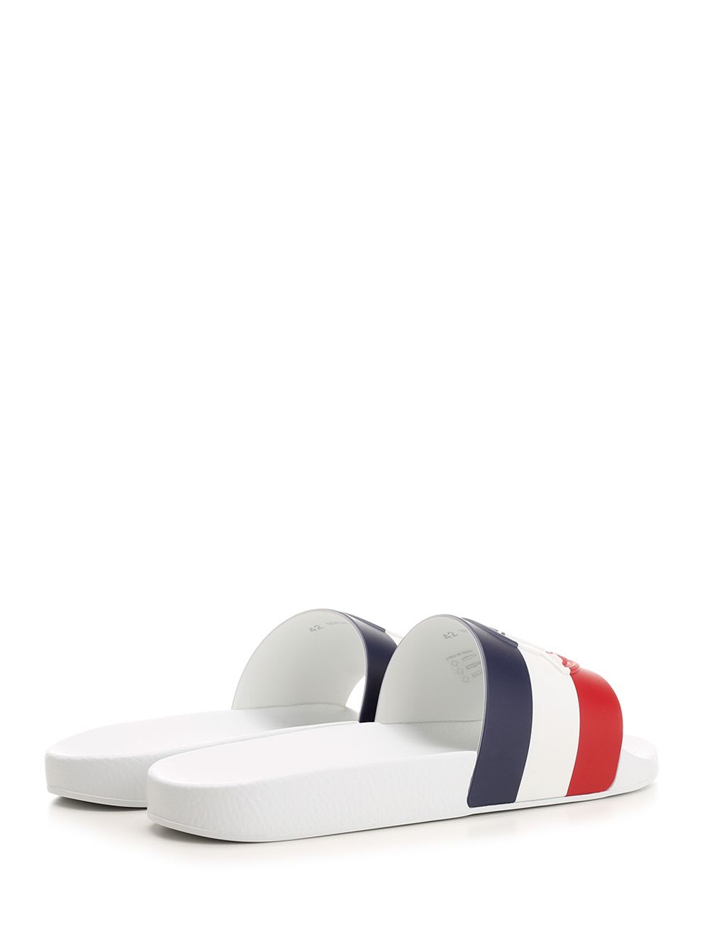 Shop Moncler Brasile Slide In White